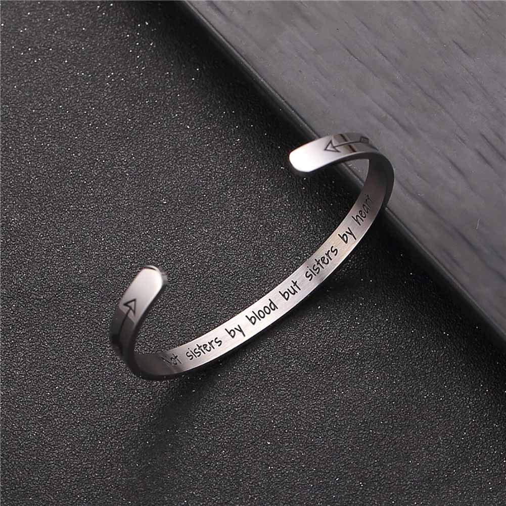 Inspirational Bracelets for Women & Men - Adjustable Motivational Cuff Bangle with Engraved Stainless Steel - Friendship, Encouragement, Birthday & Graduation Gifts - Perfect for Daily Wear, Gifting & Special Occasions