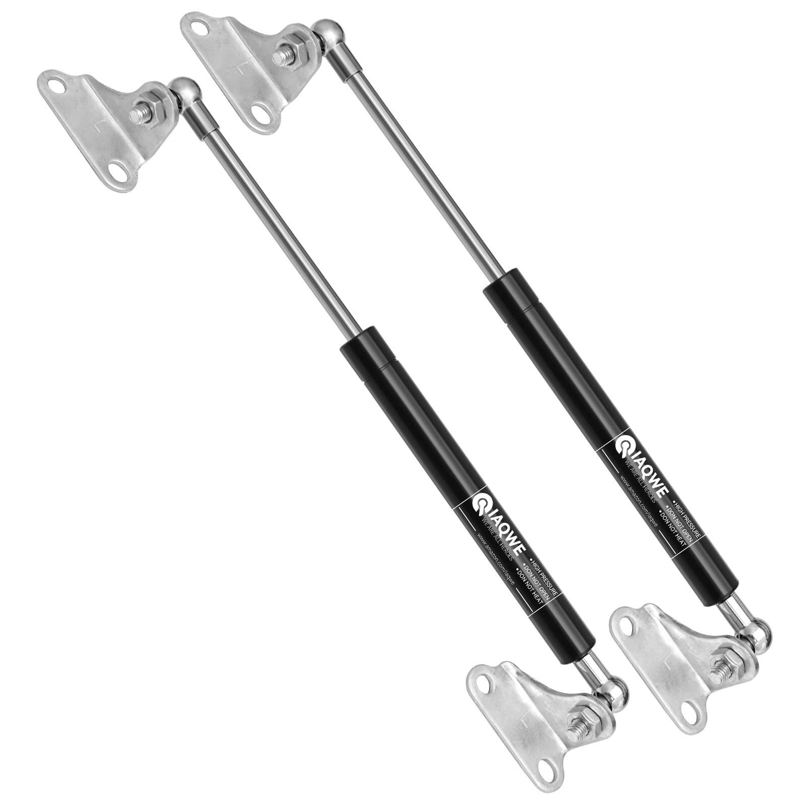 20 Inch 150LBS/668N Heavy Duty Gas Struts Lift Support - Perfect for RV Beds, Toolboxes, TV Cabinets, Floor Hatches, Trash Bins & Outdoor Benches (2-Pack) by IAQWE - Durable Support for Smooth Opening & Closing Motion