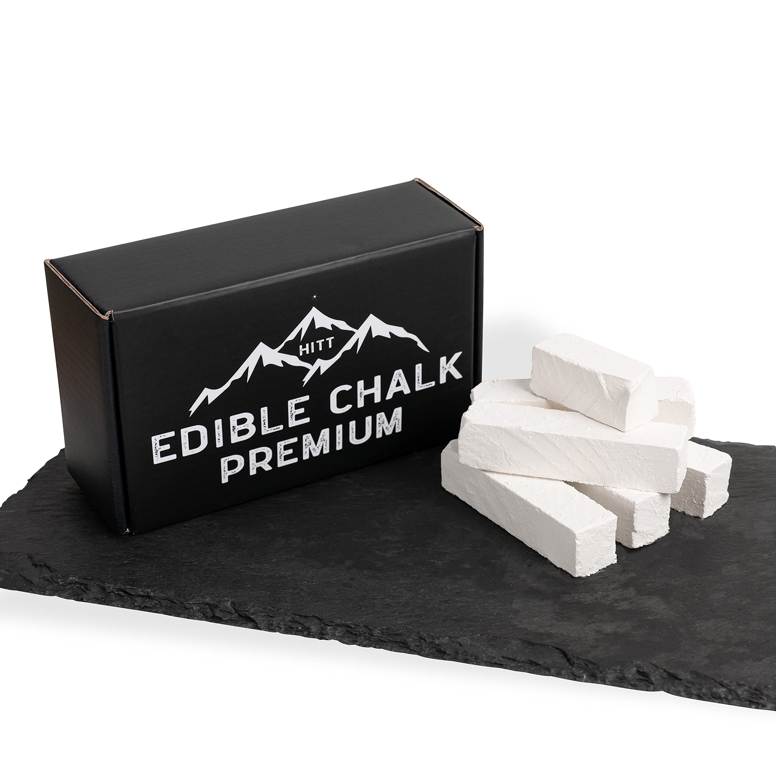 Premium HITT Edible Chalk - 100% Natural Russian Belgorod Chalk for Eating, 7 oz (200g) - Organic, Additive-Free Chalk Chunks - ASMR Food & Unique Snack for Pregnancy Cravings, Stress Relief and Sensory Play