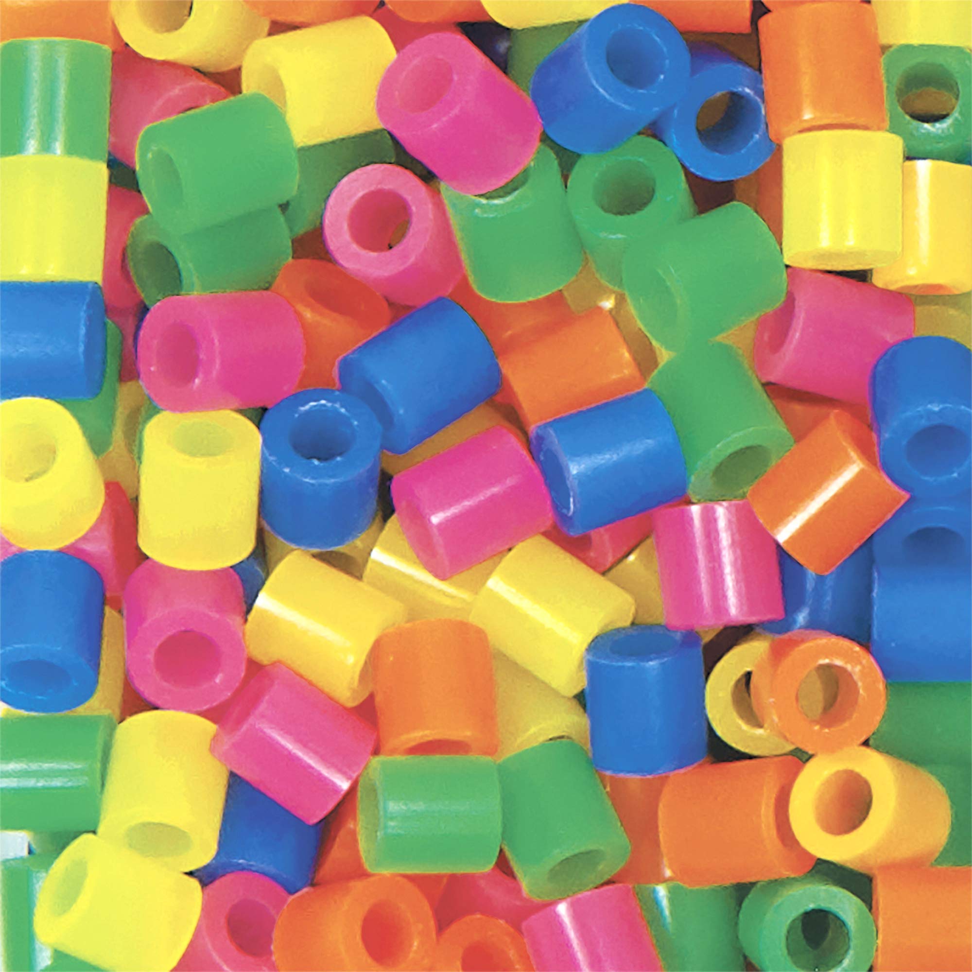 Perler Beads 80-15186 Neon Mix 1000 Beads - Small Multicolor Plastic Beads for Kids Crafts, DIY Jewelry Making & Fun Art Projects