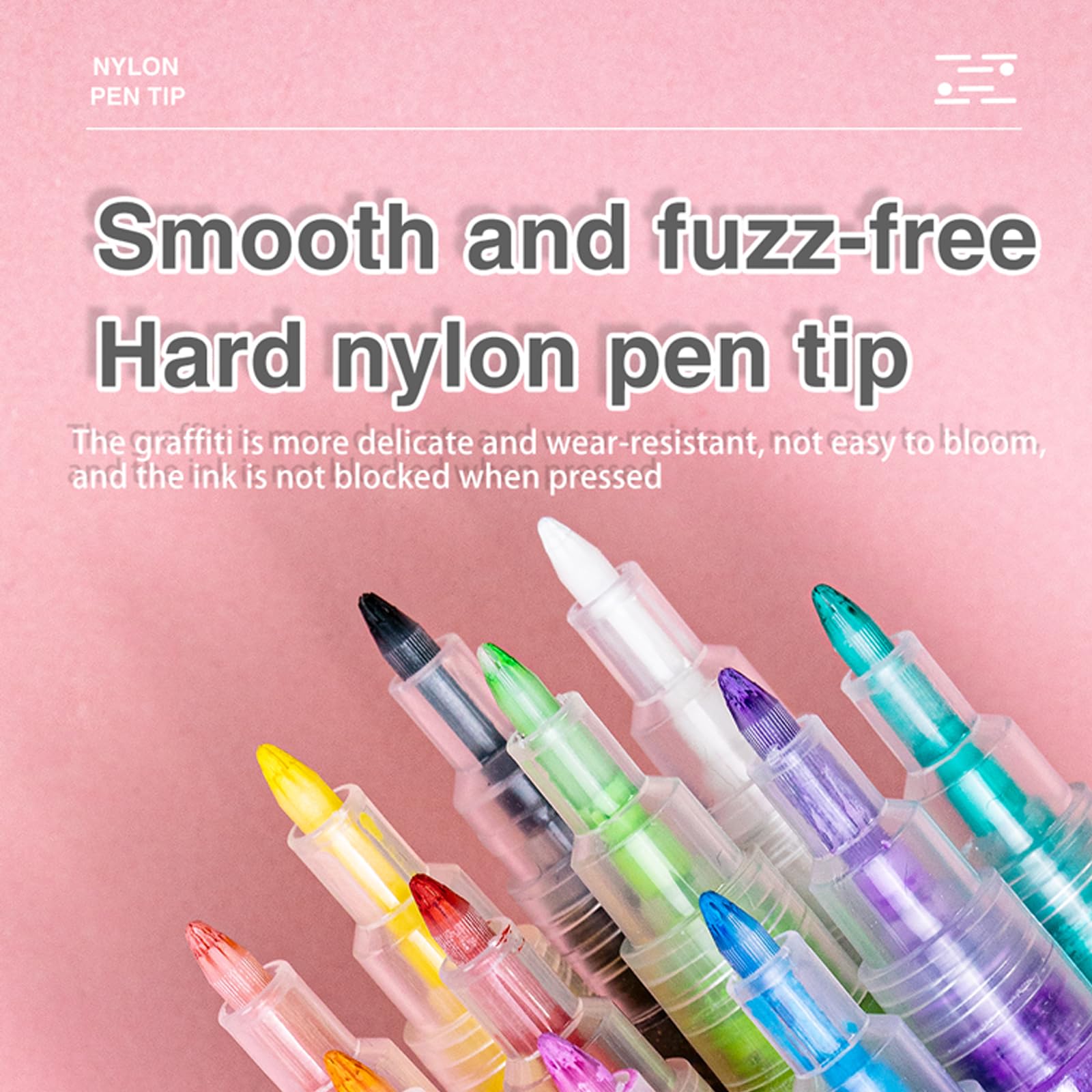 12-Piece Nail Art Pen Set - Professional Acrylic Paint Pens for Nail Design, Dotting Tools & Graffiti Liner Pens | Perfect for Salon, DIY Manicure & Nail Art Enthusiasts (Pearlescent Metallic Colors) - Great for Home Use, Professional Salons, and Creative Nail Art Projects