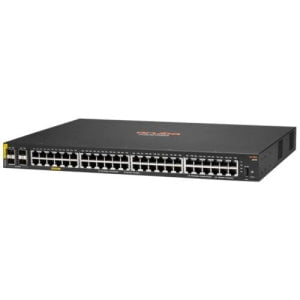 Aruba 6000 48G Class4 PoE 4SFP+ Switch | 48-Port Managed Gigabit Ethernet | 10/100/1000Base-T, 100/1000Base-X | Layer 3 Support | Modular Design | 4 SFP+ Slots | 370W PoE Budget | Ideal for Enterprise Networks, Data Centers & High-Performance Office Environments