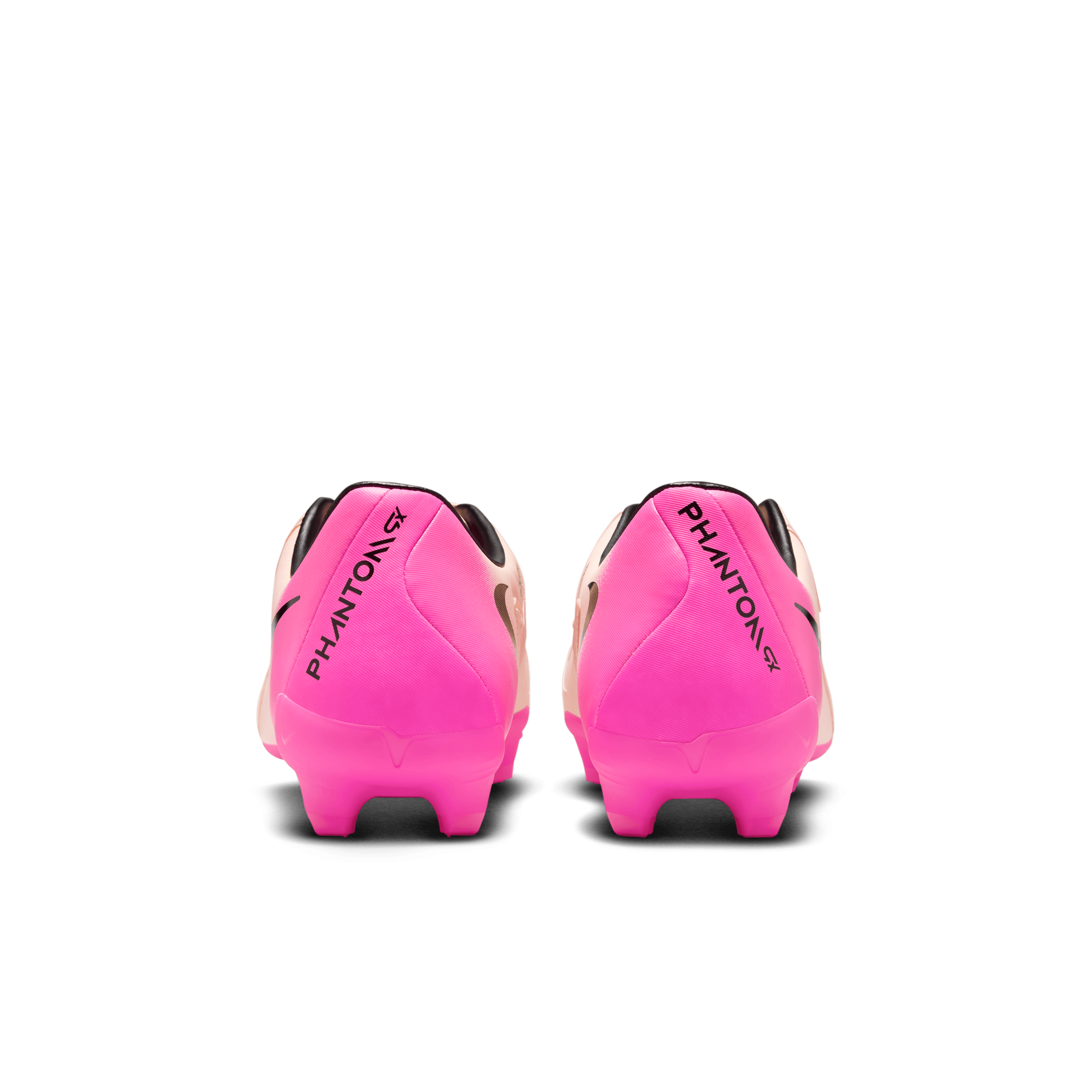 Nike Phantom GX 2 Academy FG/MG Soccer Cleats - Crimson Tint/Black/Pink Blast - Firm Ground & Multi-Ground Football Boots for Men - Perfect for Training and Matches