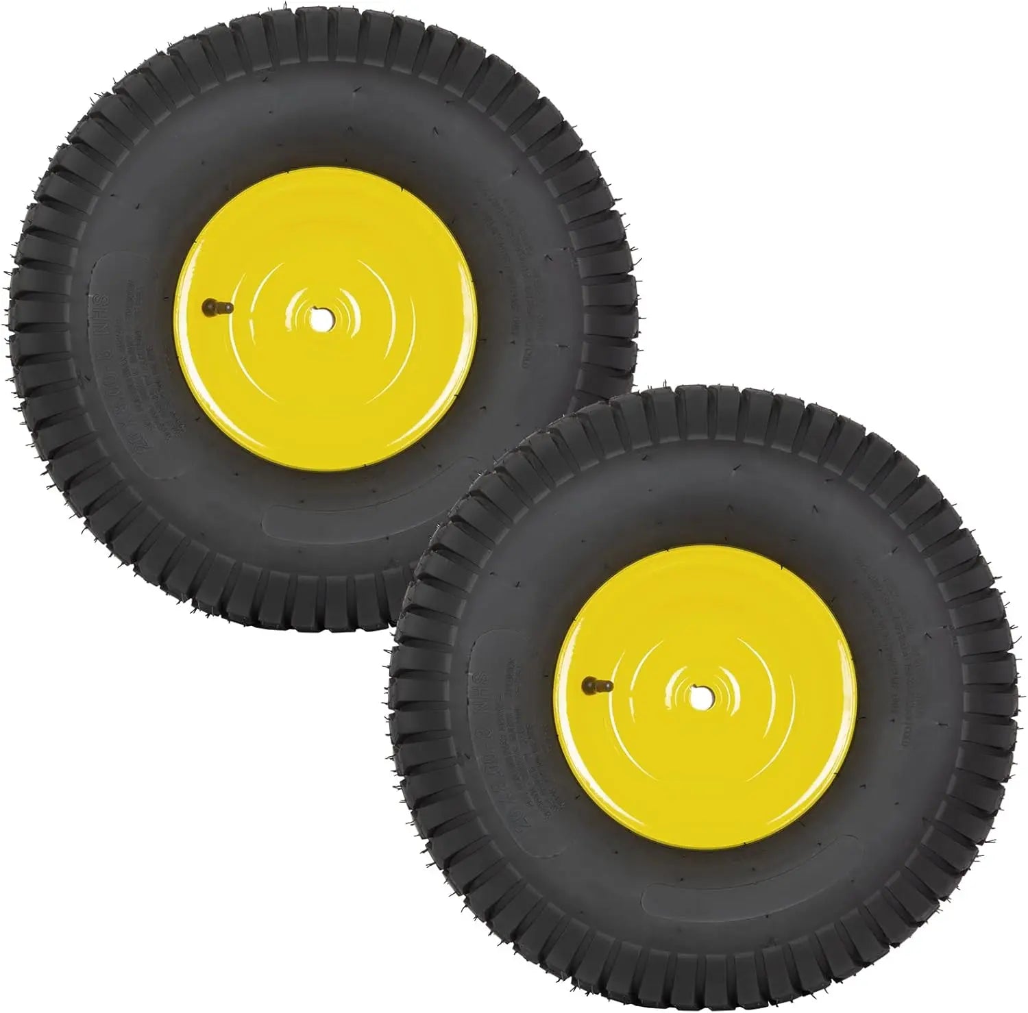 2PCS Autocessking 20x8.00-8 Tubeless Rear Tires with Wheels for Riding Lawn Mowers – 3.5