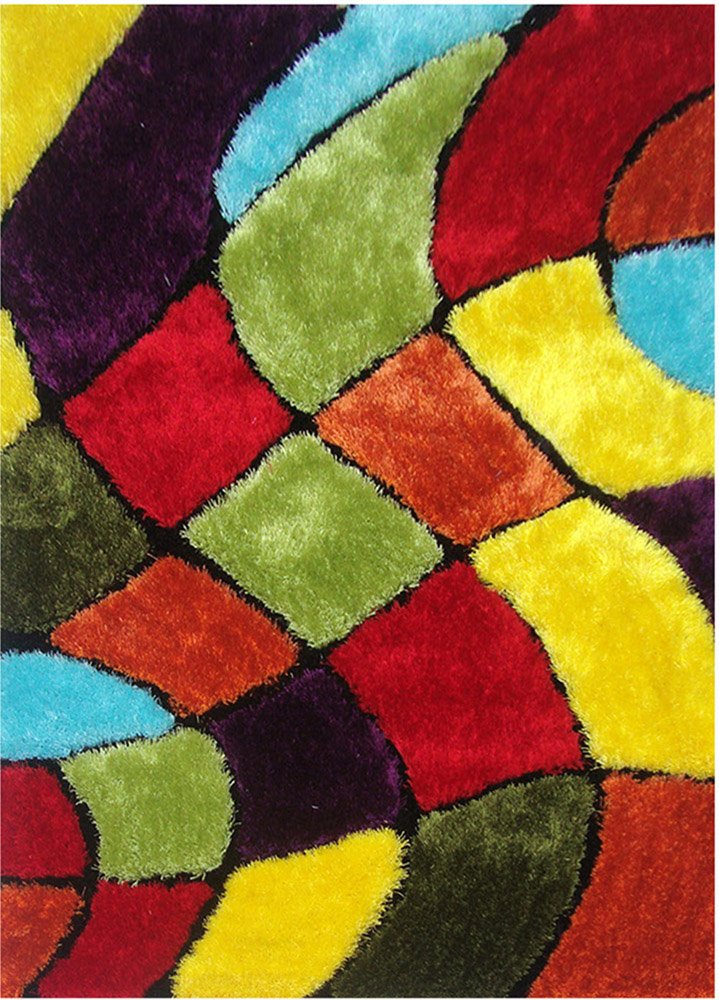 LA Rug Exotic Collection 39x58 Inch Yellow Accent Area Rug - Perfect for Living Room, Bedroom, or Office Decor