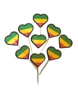 420 Cupcake Toppers - Edible Pot Leaf & Rasta Decorations for Birthday, Bachelorette & Themed Parties - Perfect for Stoner, Hippie & Cannabis-Themed Celebrations