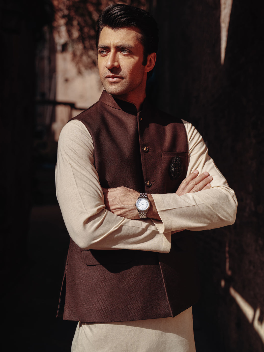 Stylish Blended Maroon Waistcoat for Men - Premium Almirah Collection | Perfect for Weddings, Parties & Formal Events