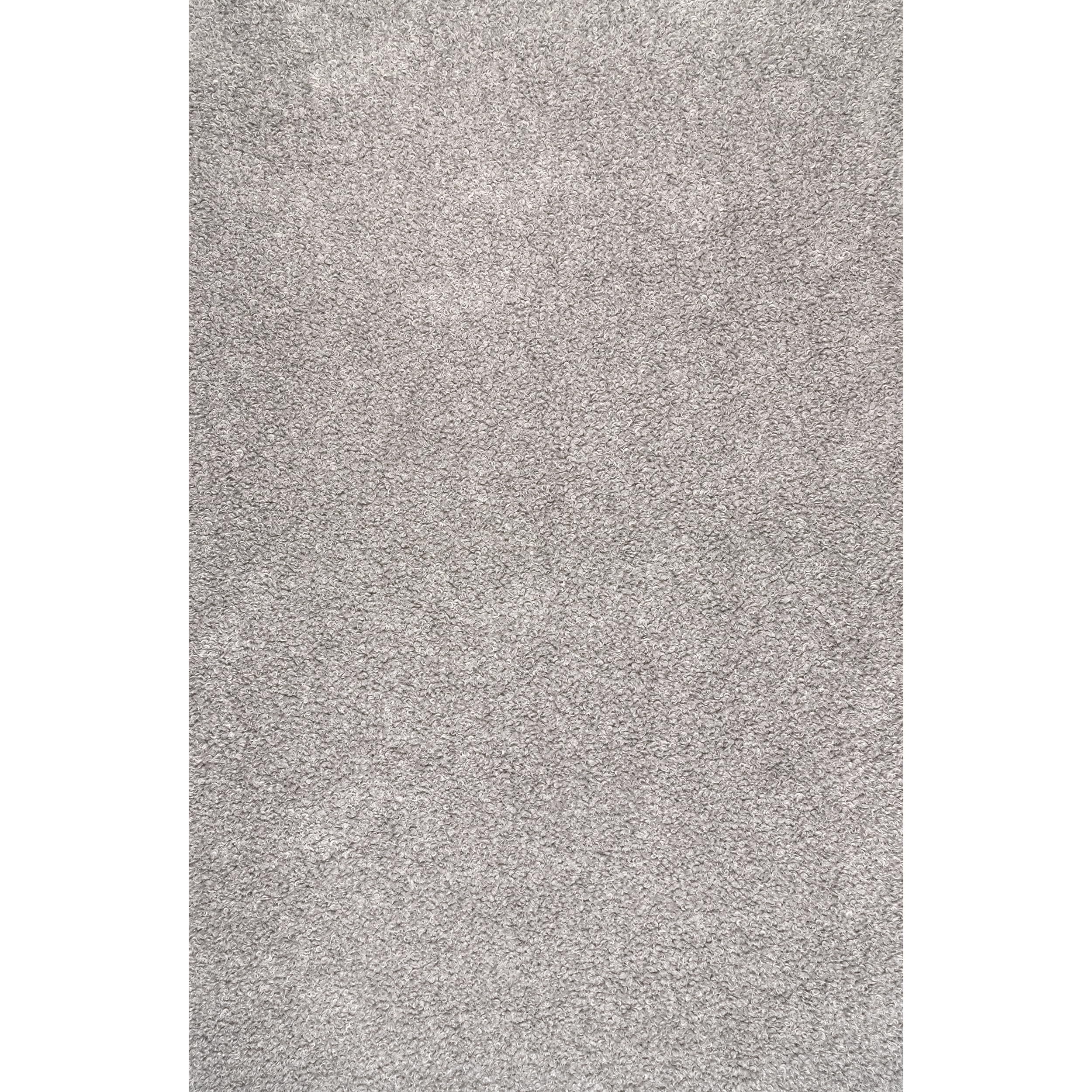 nuLOOM Marlow Soft Shaggy Faux Sheepskin Area Rug 5x8 Feet - Machine Washable Light Grey Rectangle Rug 1.2