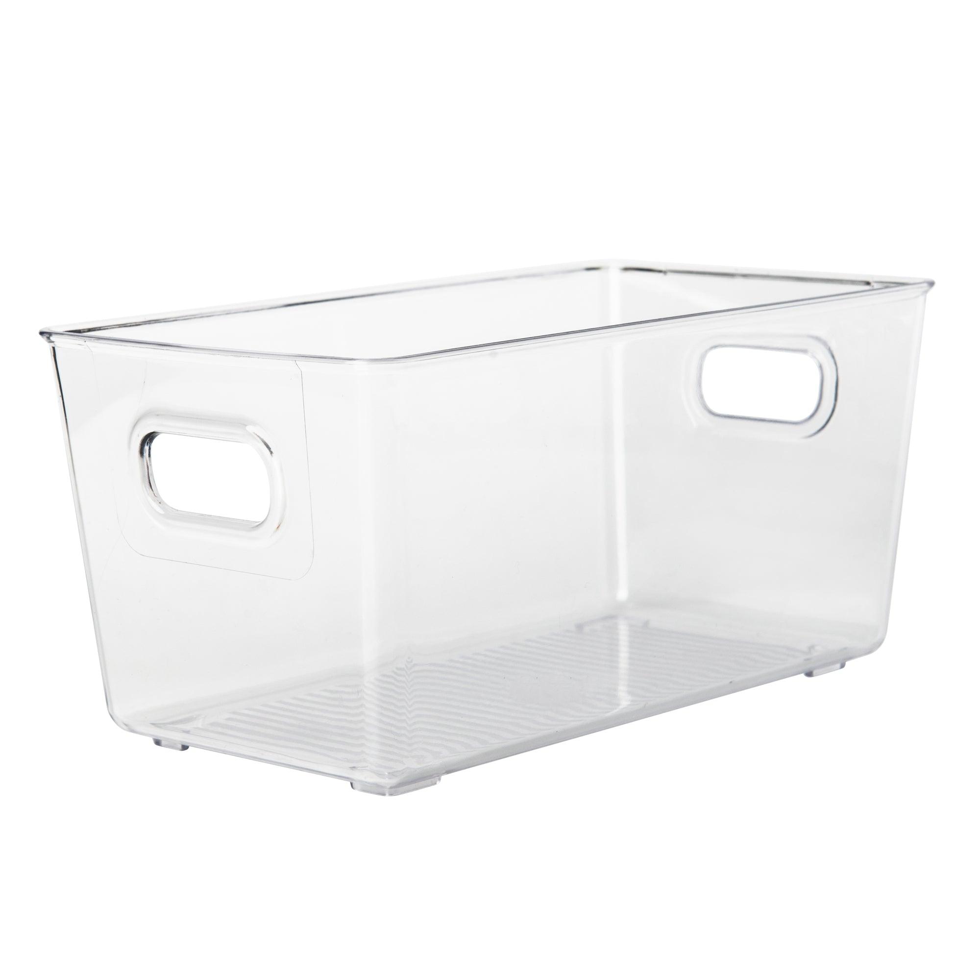 Clear Plastic Storage Bins Small - Stackable Organizer for Home, Office, and Closet - Perfect for Toys, Clothes, and Household Items