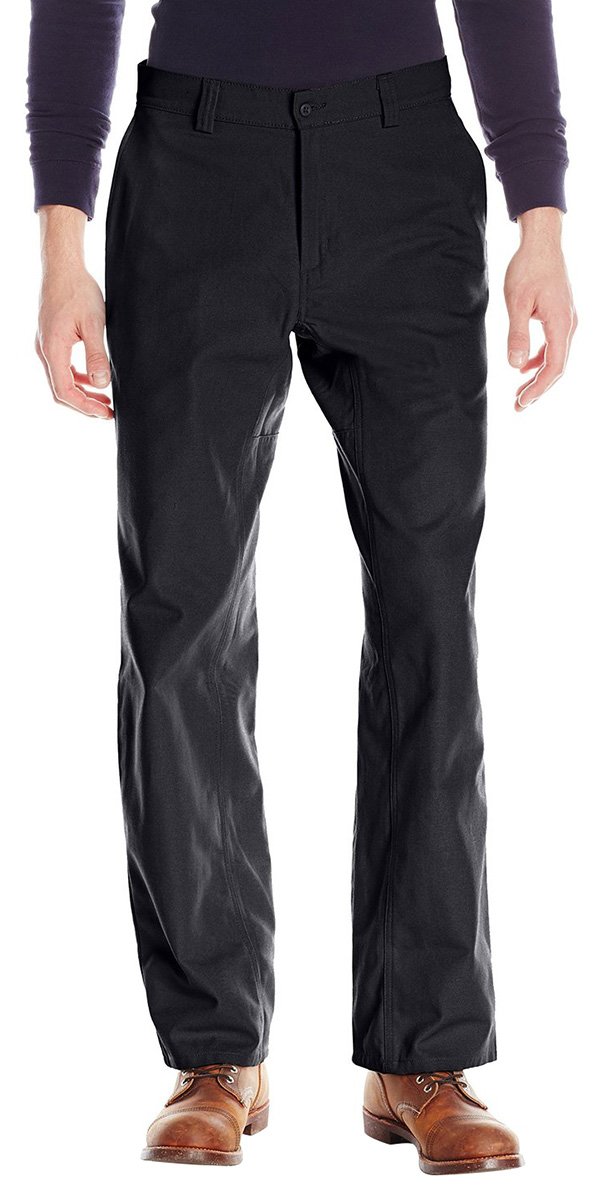 Wrangler Men's Plain Front Work Pants - Durable & Comfortable Workwear for Construction, Landscaping & Outdoor Jobs