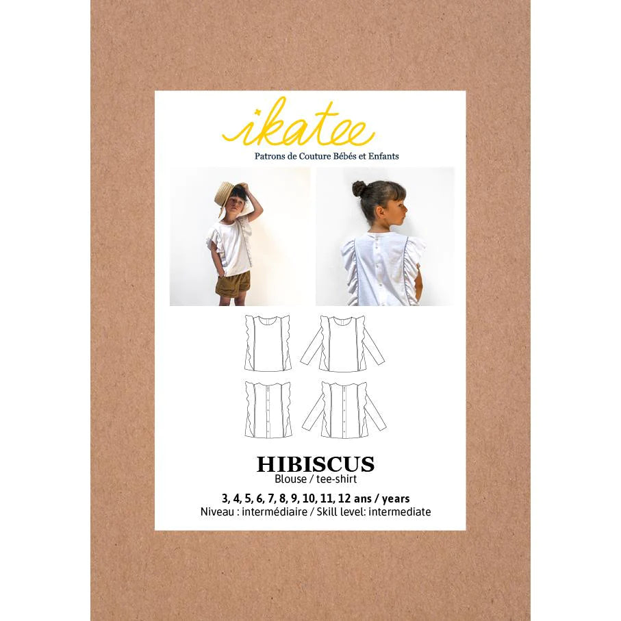 Floral Hibiscus Print Blouse & T-Shirt for Girls 3-12 Years | Tropical Summer Outfit for Beach, Vacation & Casual Wear