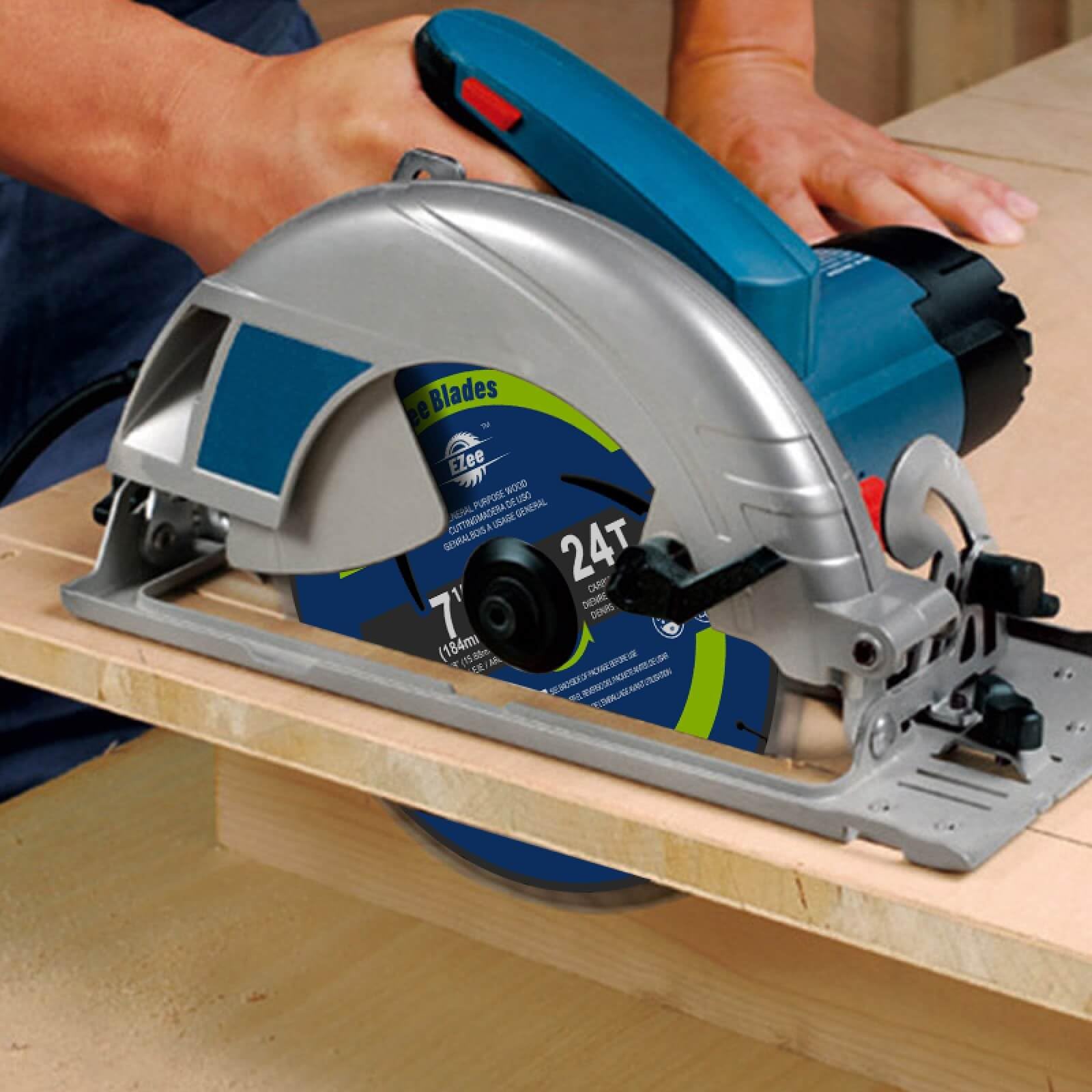 EZee 7-1/4 Inch 24-Tooth Circular Saw Blade with 5/8 Inch Arbor | 0.06