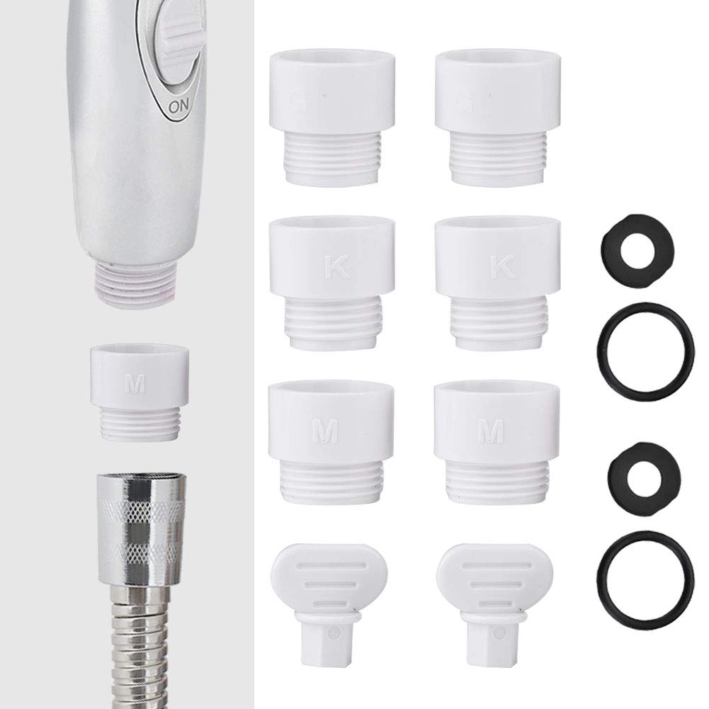 Japanese Shower Adapter for Handheld Shower Head - KMG Connector Hose Converter with G1/2in Thread - Bathroom Accessory Replacement for Leak-Free Shower Experience - Perfect for Home, Hotel & Spa Use