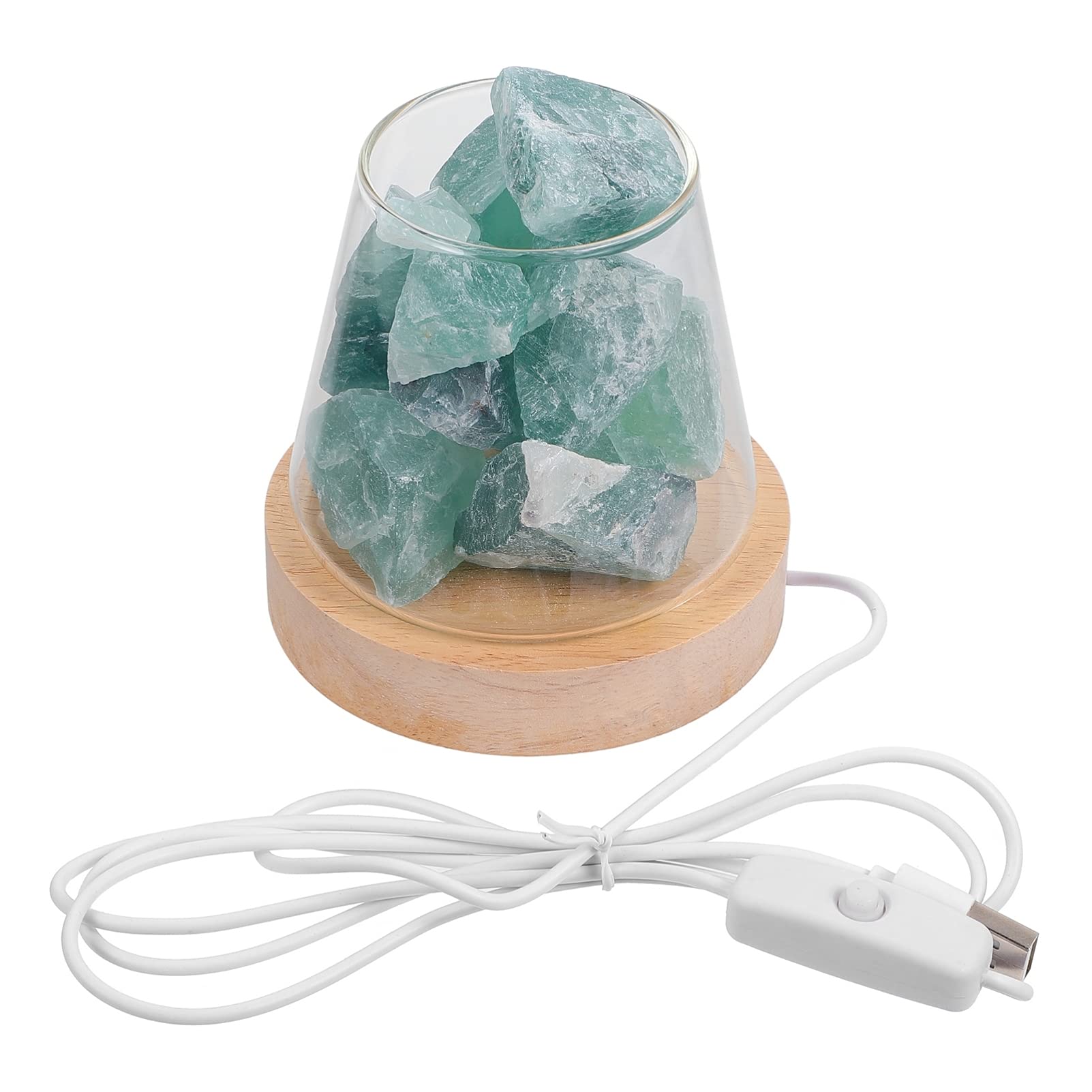EXCEART Aromatherapy Essential Oil Diffuser - Crystal Salt Lamp with Night Light, Home Scent Machine for Relaxation | Perfect for Bedroom, Office, Yoga & Spa