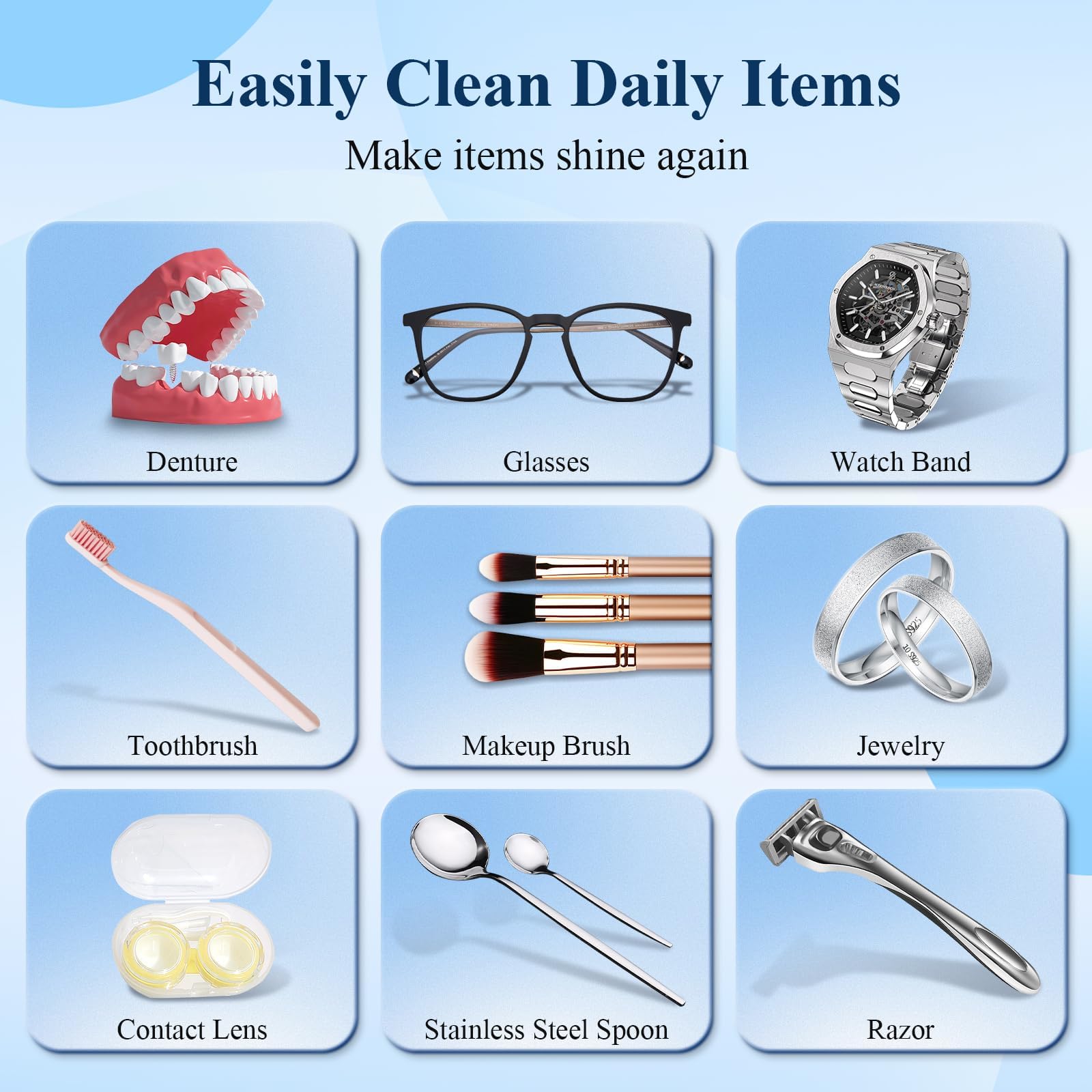 Minthouz Ultrasonic Jewelry Cleaner - 500ml Capacity, 48kHz High-Frequency with 5 Cleaning Modes for Rings, Watches, Glasses & Retainers - Professional Silver Jewelry Cleaning Machine for Home & Commercial Use - Perfect for Jewelry Stores, Dental Offices & Personal Care