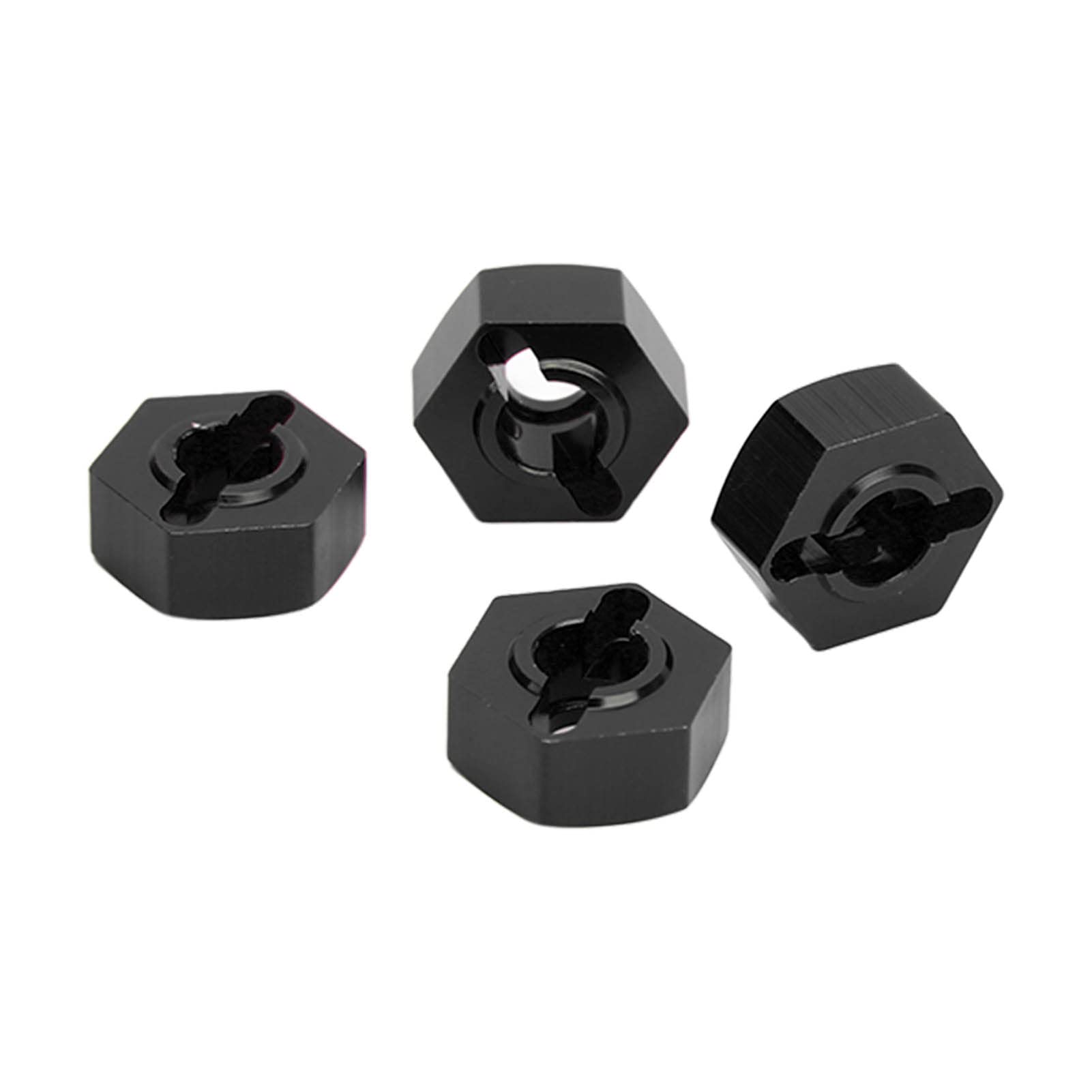 1/10 RC Car Universal Hex Wheel Drive Adapter - Lightweight Replacement Hex Hub Upgrade Parts (Black) | Perfect for Off-Road Racing & Crawler RC Vehicles