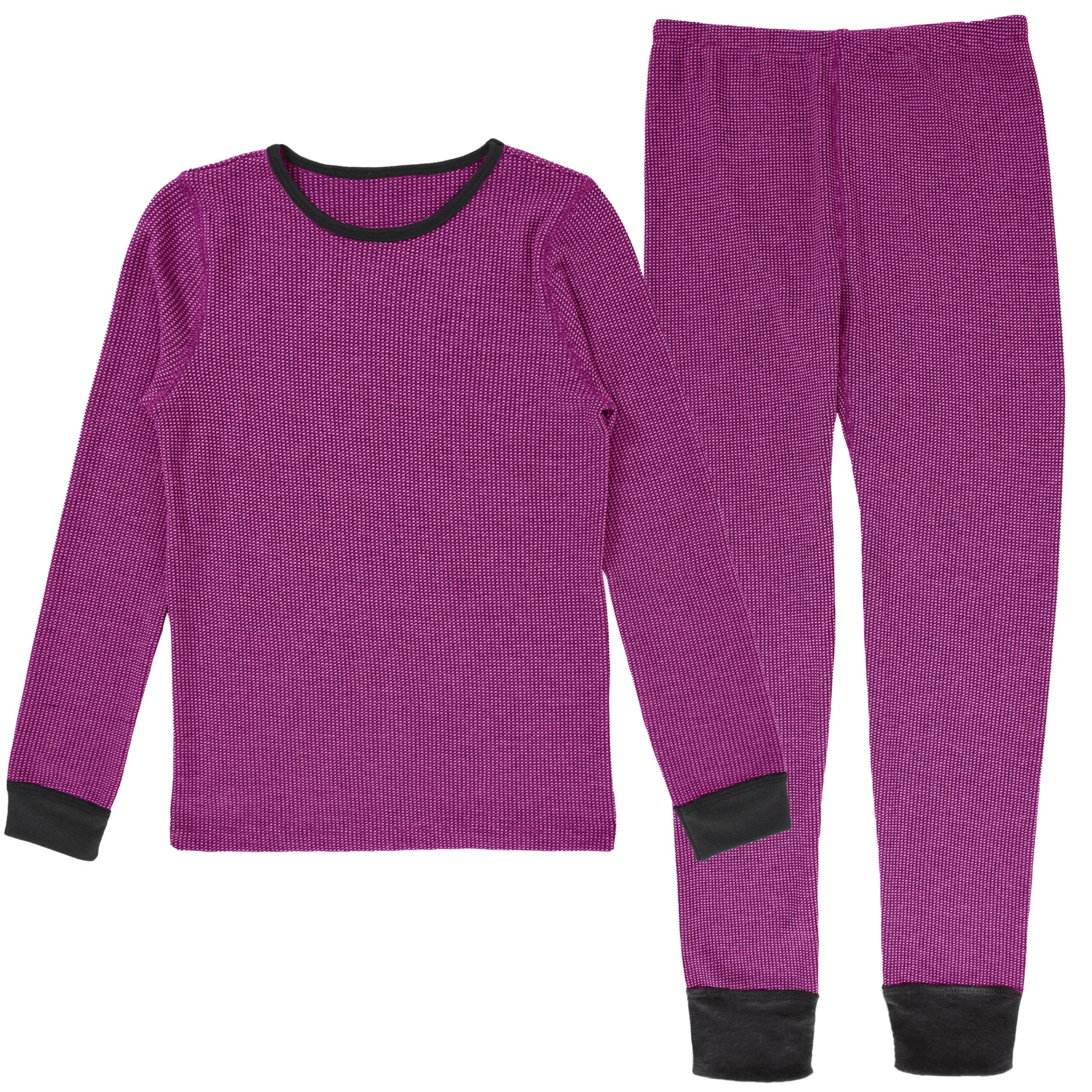 Fruit of the Loom Girls Premium Thermal Waffle Underwear Set - Soft Cotton Long Underwear for Winter Warmth - Perfect for Cold Weather, Layering & Outdoor Activities