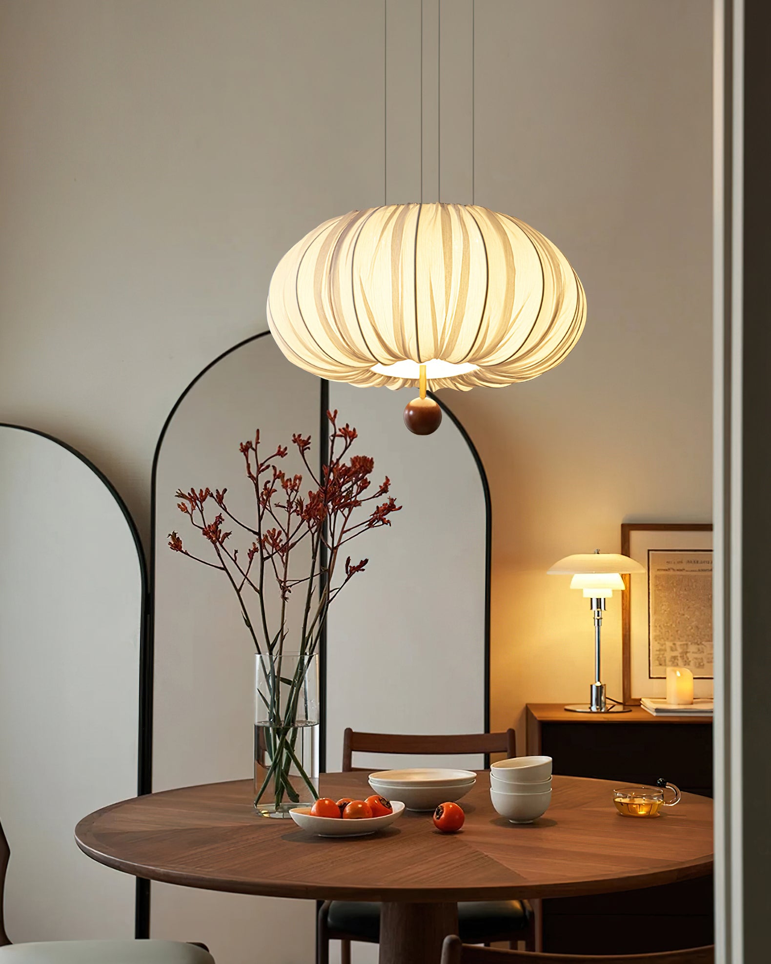 Naifeh Modern Pendant Light - Sleek Hanging Chandelier for Kitchen Island, Dining Room & Bedroom Lighting