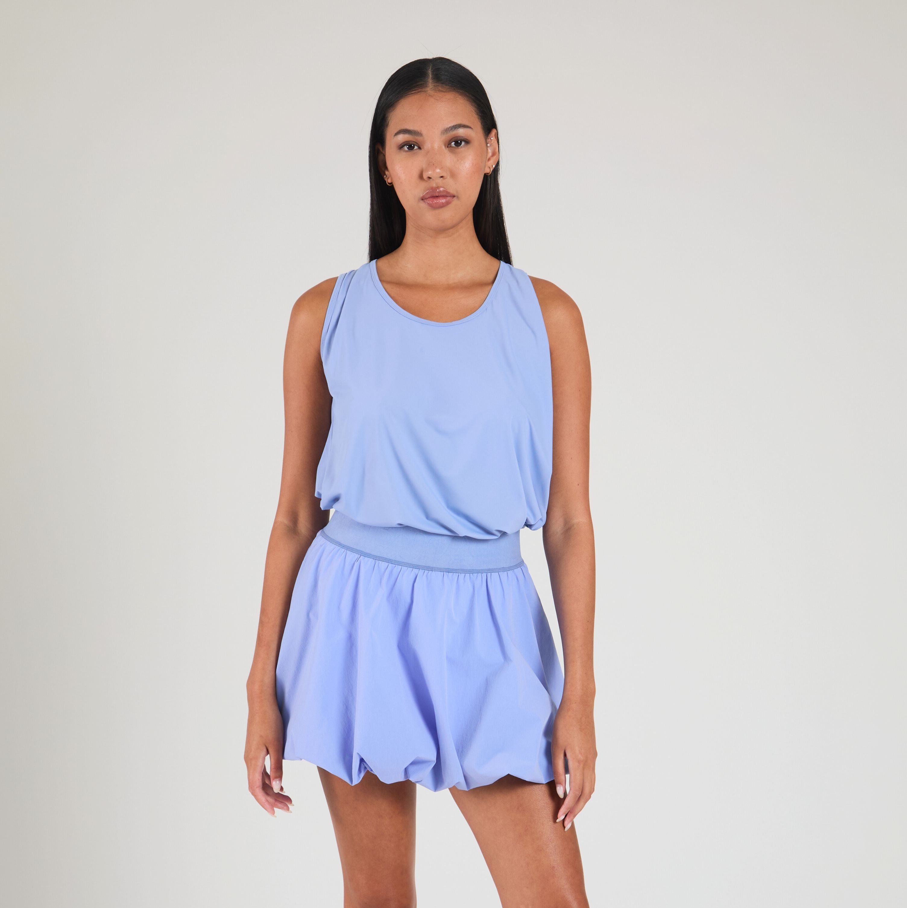 Serena Bubble Skirt for Women | Flowy A-Line Midi Skirt with Elastic Waist | Perfect for Casual Outfits, Date Nights & Summer Vacations