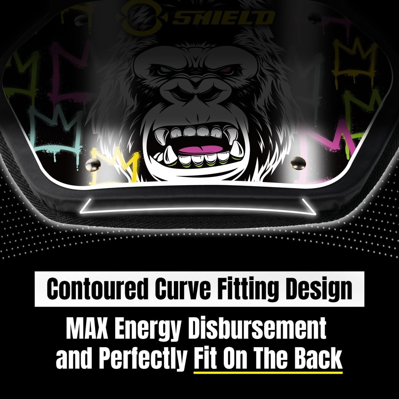 O Shield Football Back Plate - Durable Wild & Animal Series for Enhanced Protection | Ideal for Football, Rugby & Contact Sports Training