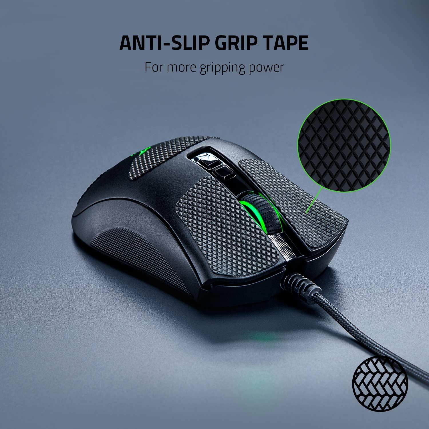 Razer DeathAdder v2 Pro Wireless Gaming Mouse with Grip Tape - Ergonomic RGB Mouse for PC, Mac, PS5, Xbox | Perfect for FPS, MOBA Games & Long Gaming Sessions