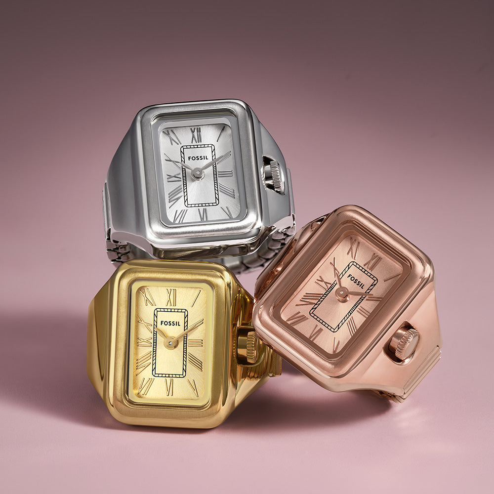 Fossil Raquel ES5343 Women's Watch Ring - Elegant Jewelry for Everyday Wear, Gifts & Special Occasions