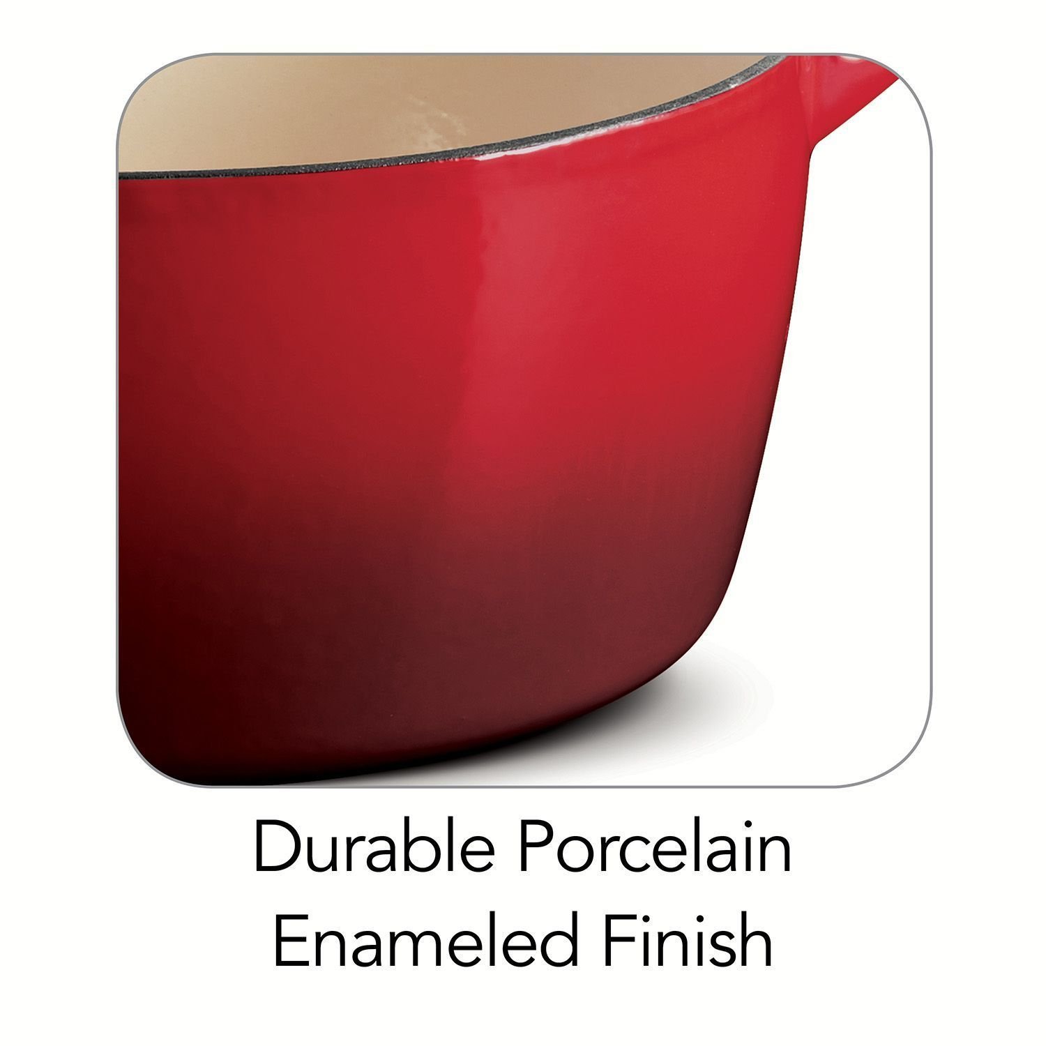 TRAMONTINA 6.5 Quart Round Dutch Oven - Enameled Cast Iron Cookware with Ombre Red Finish | Perfect for Braising, Stewing & Baking Bread | Stovetop to Oven Safe