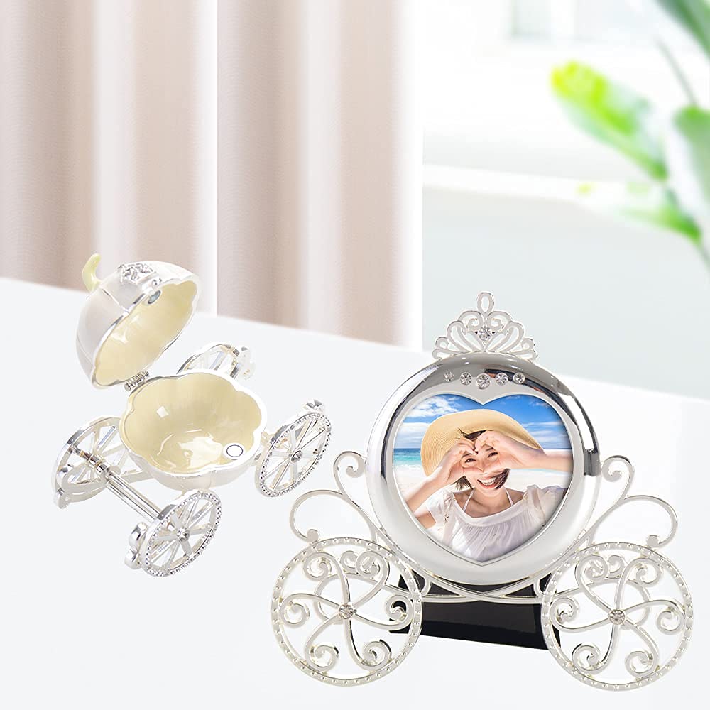 LASODY Elegant Jewelry Box with Mirror - 2x2 Inch Velvet Lined Gift Box for Necklaces, Rings & Earrings - Perfect for Travel, Home Storage & Bridal Jewelry Organization