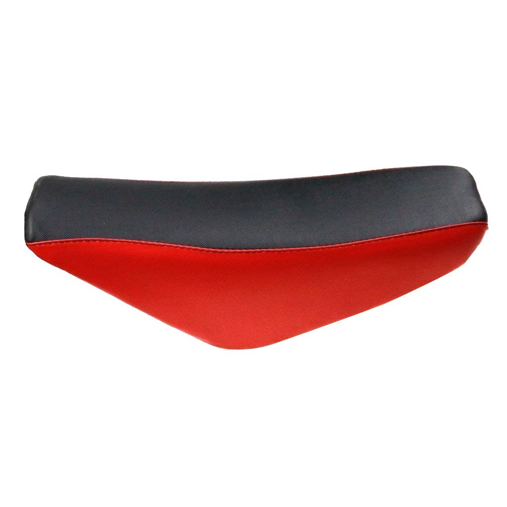 Red Plastic Fenders with Tall Seat & Black Gas Tank for CRF50 Pit Bike - Dirt Bike Accessories for Kids & Adults, Off-Road Trail Riding & Motocross Racing