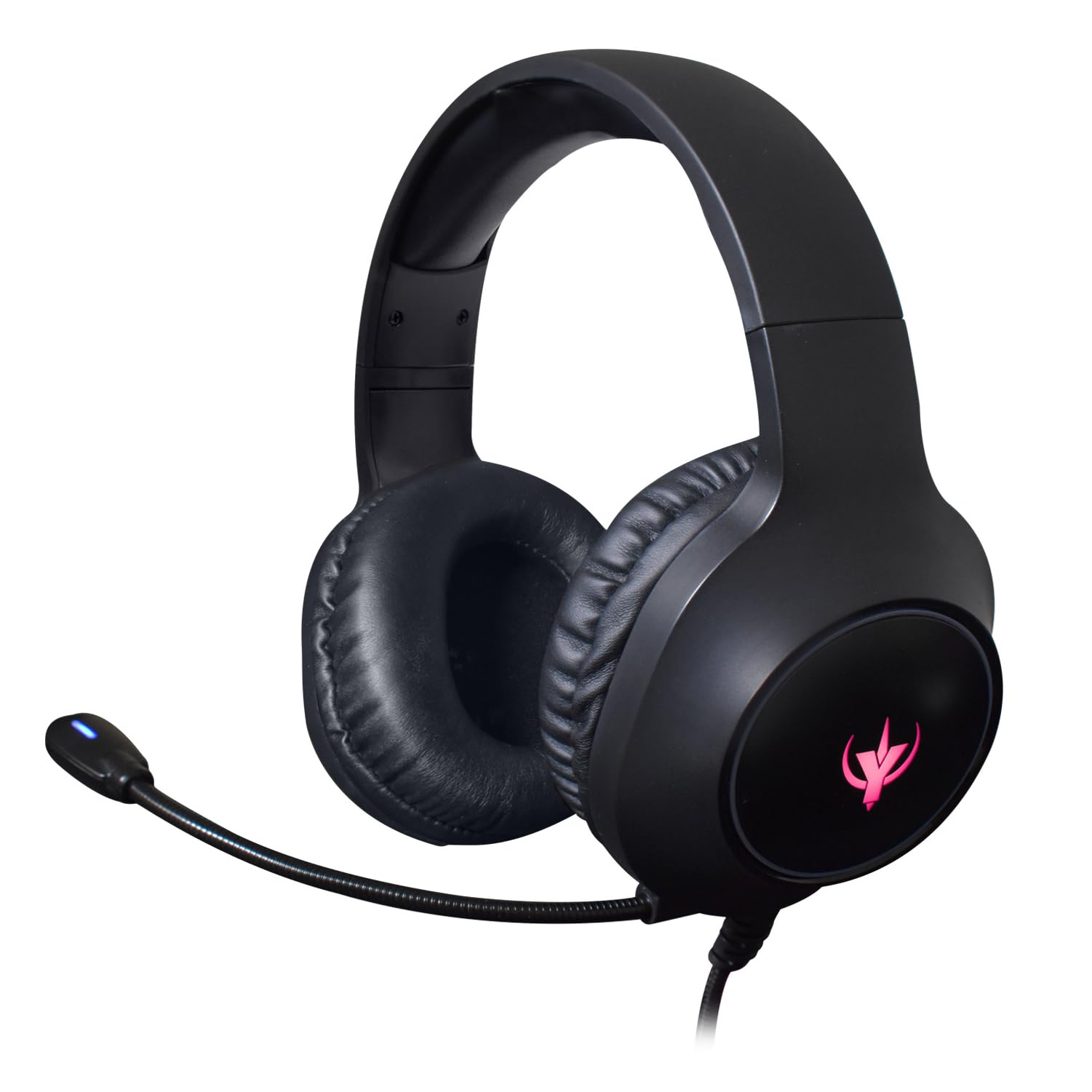 SPYCO Gaming Headset Impulse HE-121 - 50mm Crystal Clear Sound, Omnidirectional Microphone - Compatible with PC, Mac, Xbox One, PS4 & Nintendo Switch - RGB Logo - Black - Perfect for Competitive Gaming & Streaming