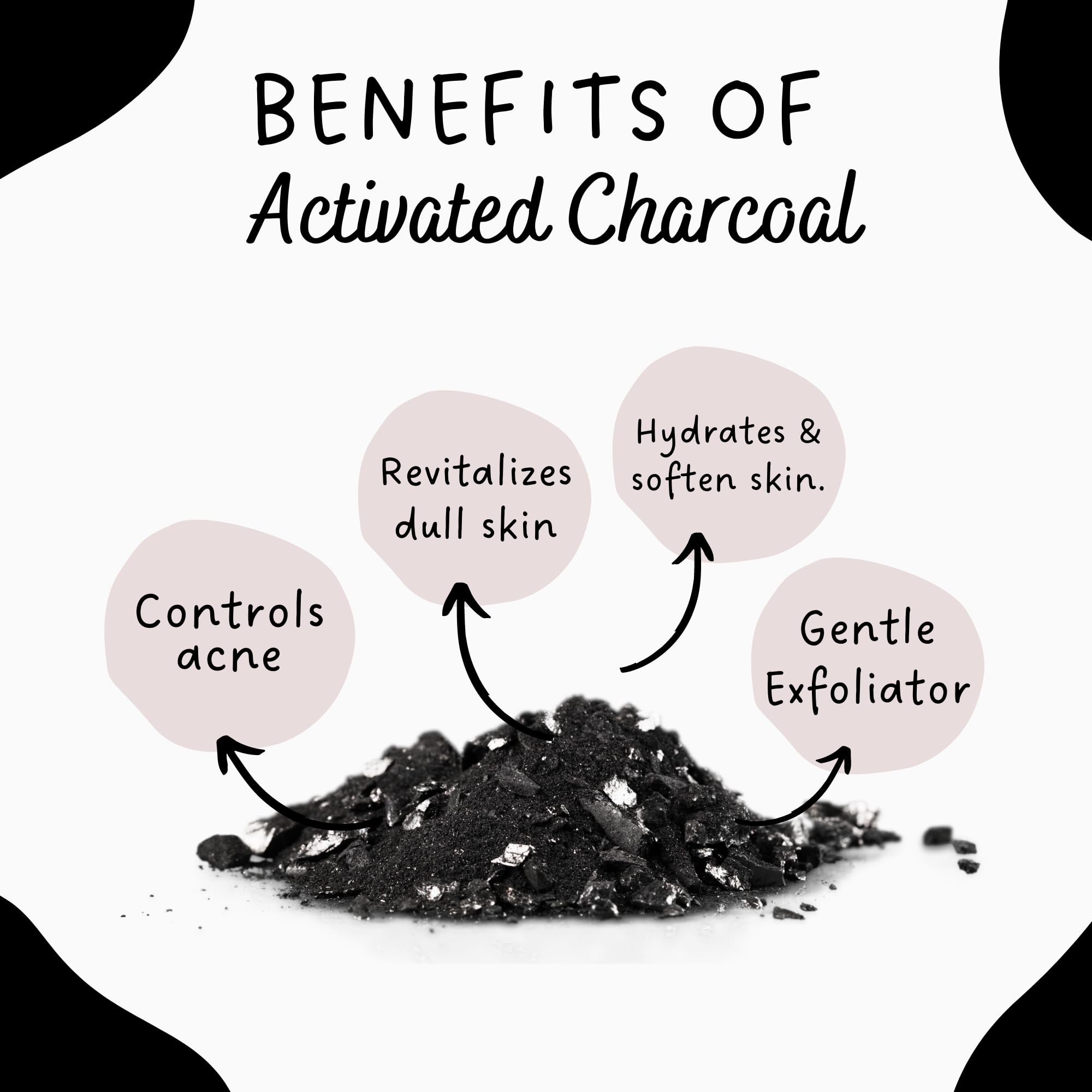 Bare Ayurveda Activated Charcoal Soap - 100% Natural Handmade Deep Cleansing Bar for Acne, Blackheads & Pollution Protection (3.5oz) | Perfect for Daily Face & Body Wash to Remove Impurities & Toxins