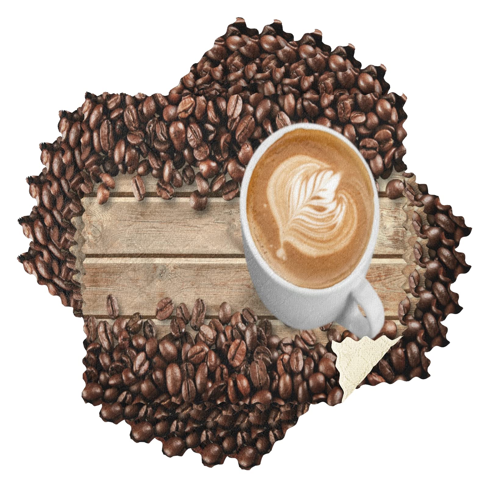 **Premium Coffee-Themed Dish Cloths Set of 6 – Super Absorbent & Fast-Drying Kitchen Towels (11x11 in) for Cooking, Baking & Cleaning – Perfect for Coffee Lovers & Home Decor**    *(Use: Ideal for kitchens, cafes, coffee bars, and as stylish home decor accents.)*