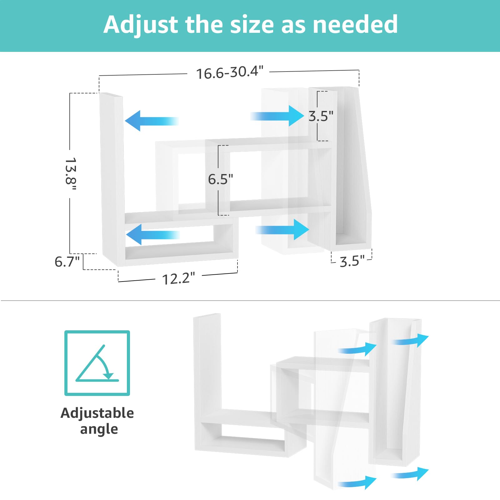 White Desktop File Organizer Shelf - Office Desk Organizer for Paper, Books & Supplies | Space-Saving Corner Bookshelf & Tabletop Storage | Perfect for Women's Home Office & Workspace Decor