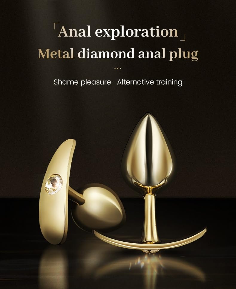 Premium Diamond Anal Plug - High-Quality BDSM Sex Toy for Couples & Women - Intense Pleasure & Comfort - Perfect for Spicing Up Your Sex Life & Role Play Scenes