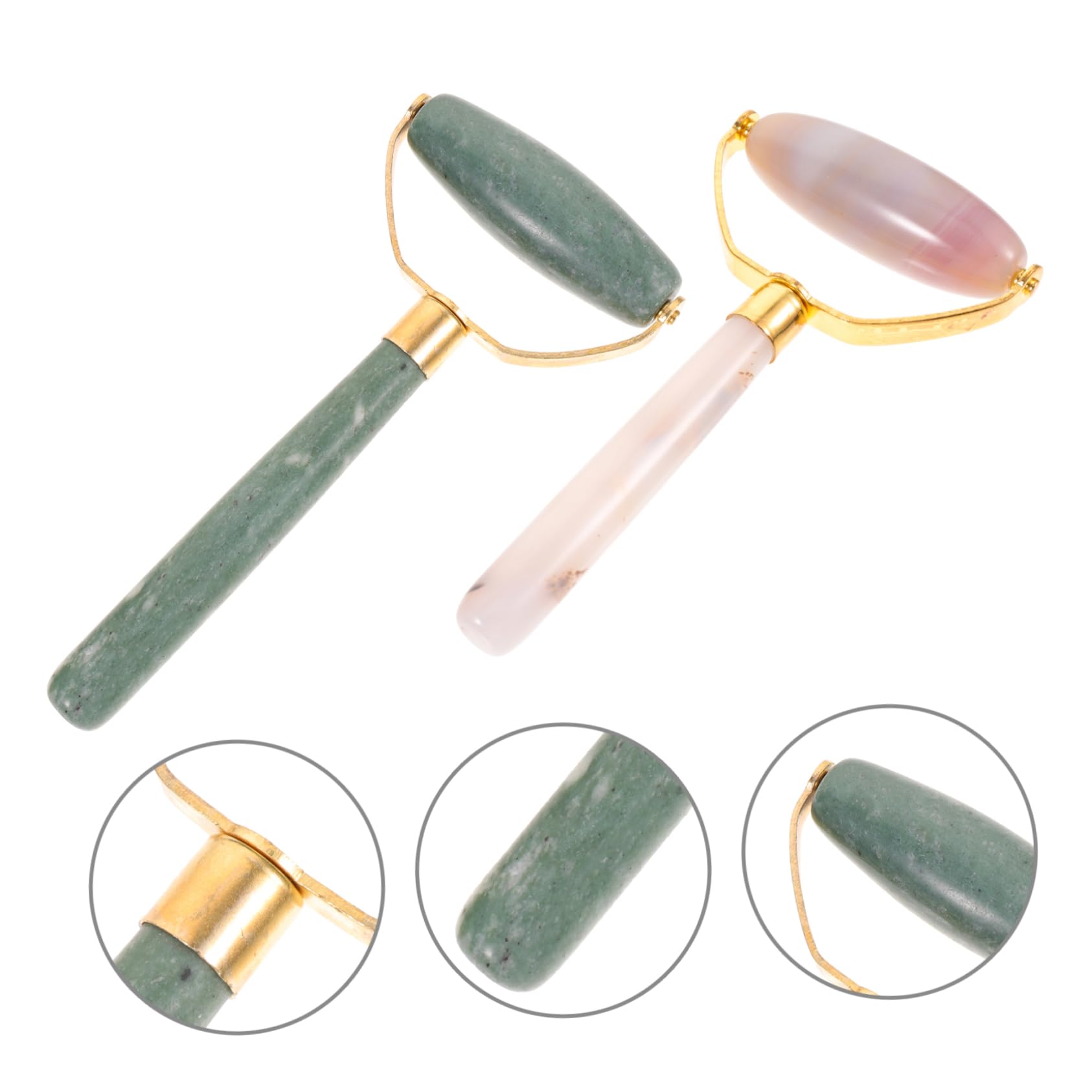 2pcs Jade Massage Roller & Gua Sha Tool Set - Facial Skin Care, Body Massager, Anti-Aging & Relaxation - Perfect for Home Spa, Self-Care Routine & Gift Giving