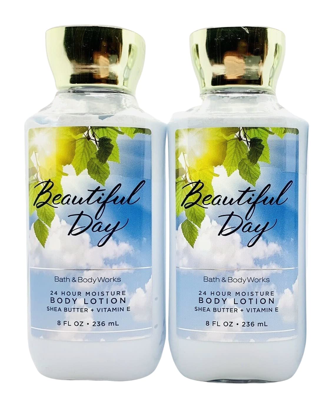 Bath and Body Works Super Smooth Body Lotion Gift Set for Women - 2 Pack (8 Oz Each, Beautiful Day Scent) | Hydrating Moisturizer for Dry Skin, Perfect for Daily Use & Spa Nights