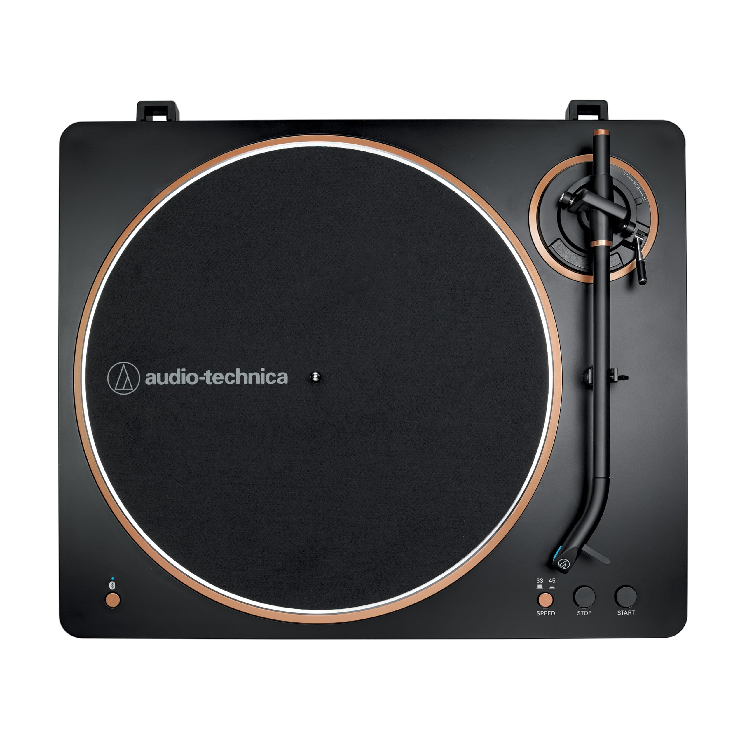 Audio-Technica AT-LP70XBT Fully Automatic Wireless Belt-Drive Turntable with Bluetooth - Black/Bronze Vinyl Record Player for Home & Studio Use | Perfect for Music Lovers & DJs