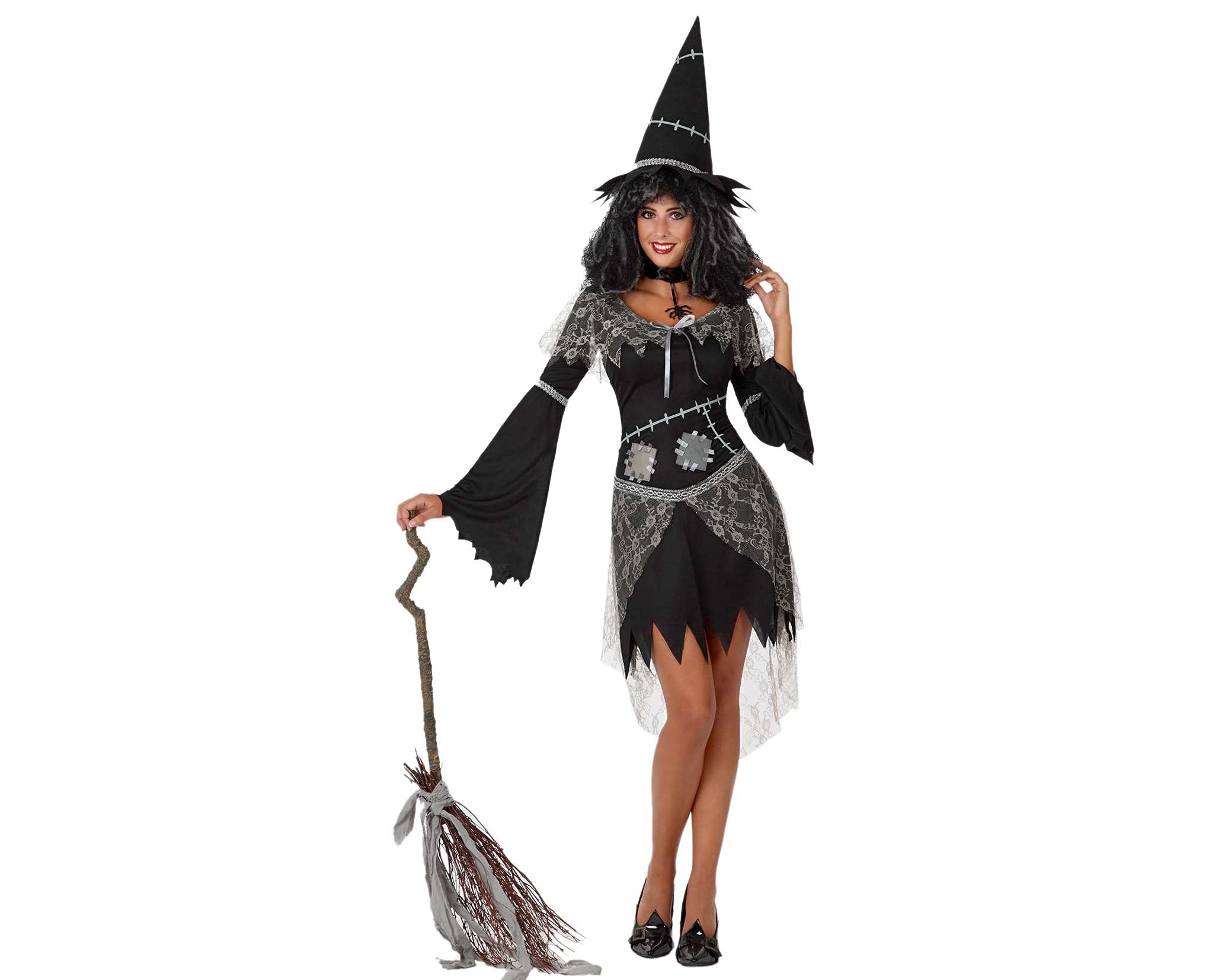 Witch Costume for Adults - Black Halloween Outfit for Women & Men | Perfect for Halloween Parties, Cosplay & Themed Events