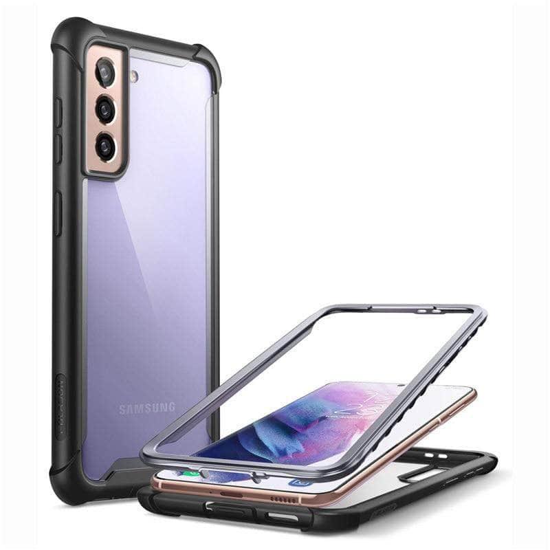 iBlason Galaxy S21 Ares Rugged Case - Full Body Protective Cover with Shockproof Bumper for Samsung Galaxy S21 - Perfect for Outdoor Activities, Work & Travel