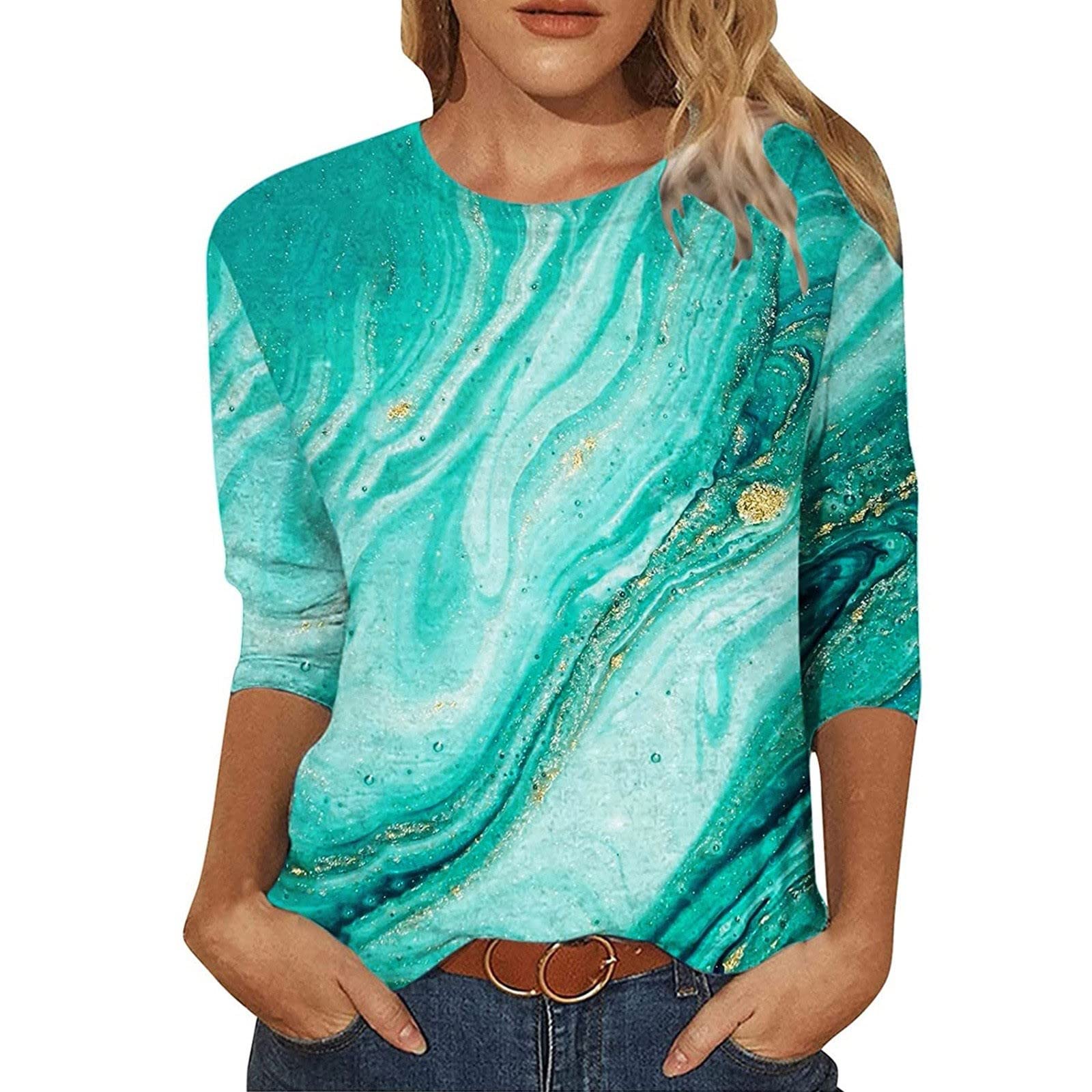 Women's Summer V-Neck T-Shirt - Casual Loose Fit Tunic Top with Short Sleeves | Trendy Plus Size Blouse for Women | Perfect for Beach, Vacation & Everyday Wear