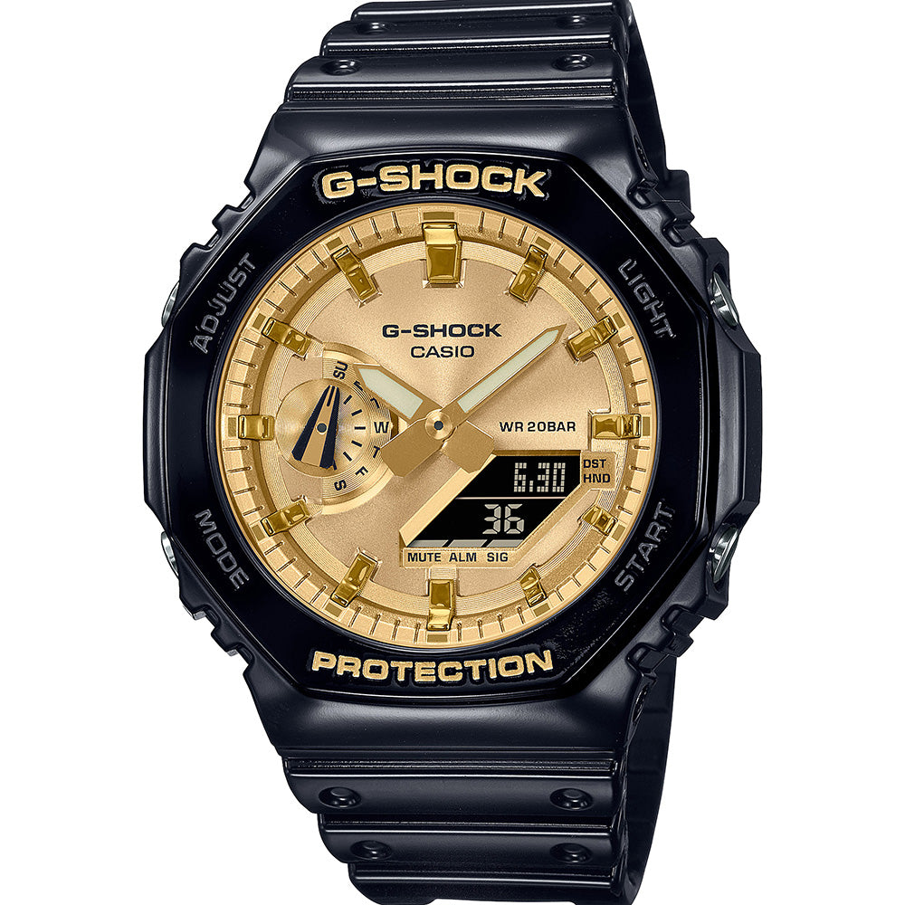 Casio G-Shock GA2100GB-1 'Casioak' Digital Analog Watch - Stylish & Durable for Outdoor, Sports & Daily Wear