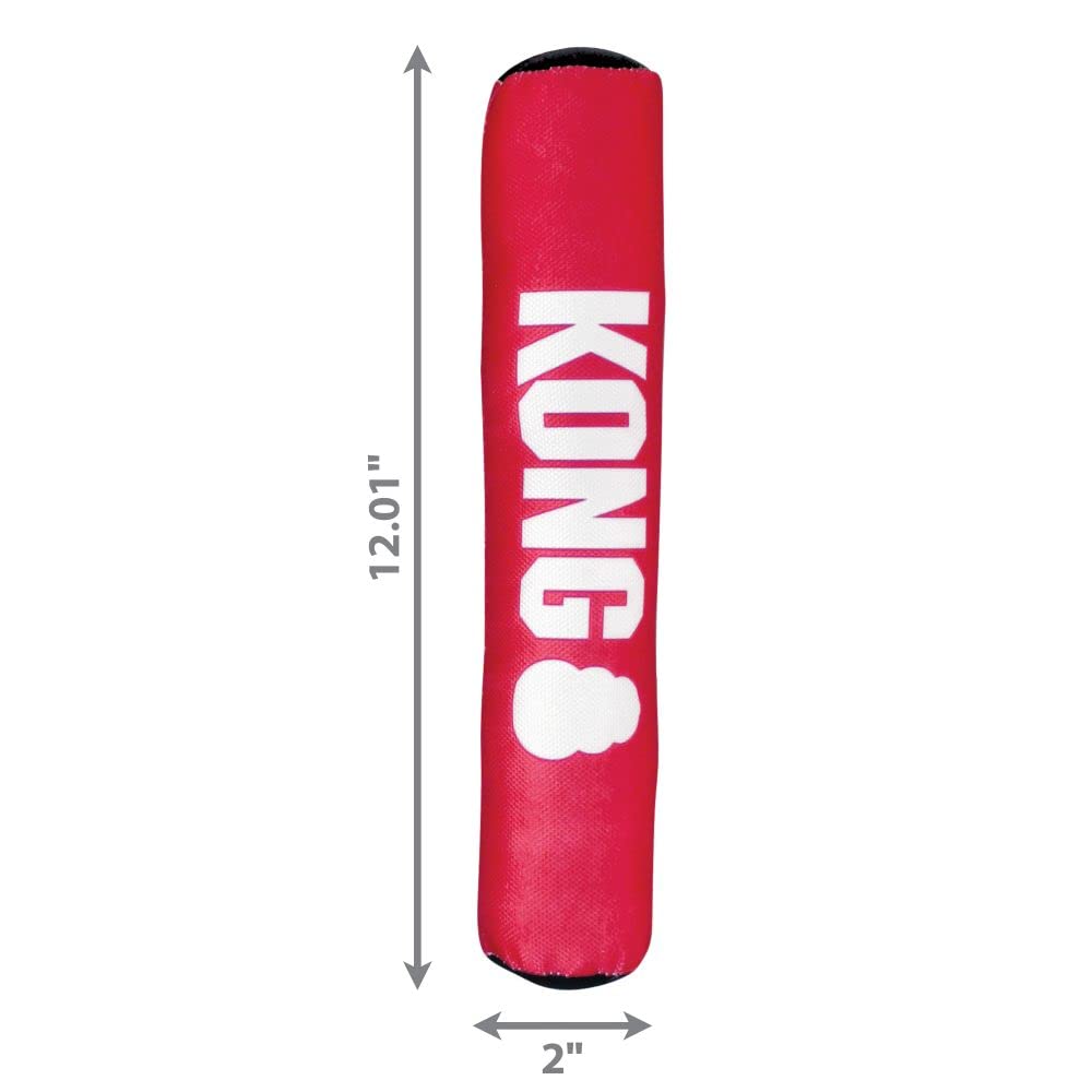 KONG Signature Stick Dog Chew Toy - Medium Durable Rubber Chew for Aggressive Chewers - Perfect for Fetch, Training & Playtime