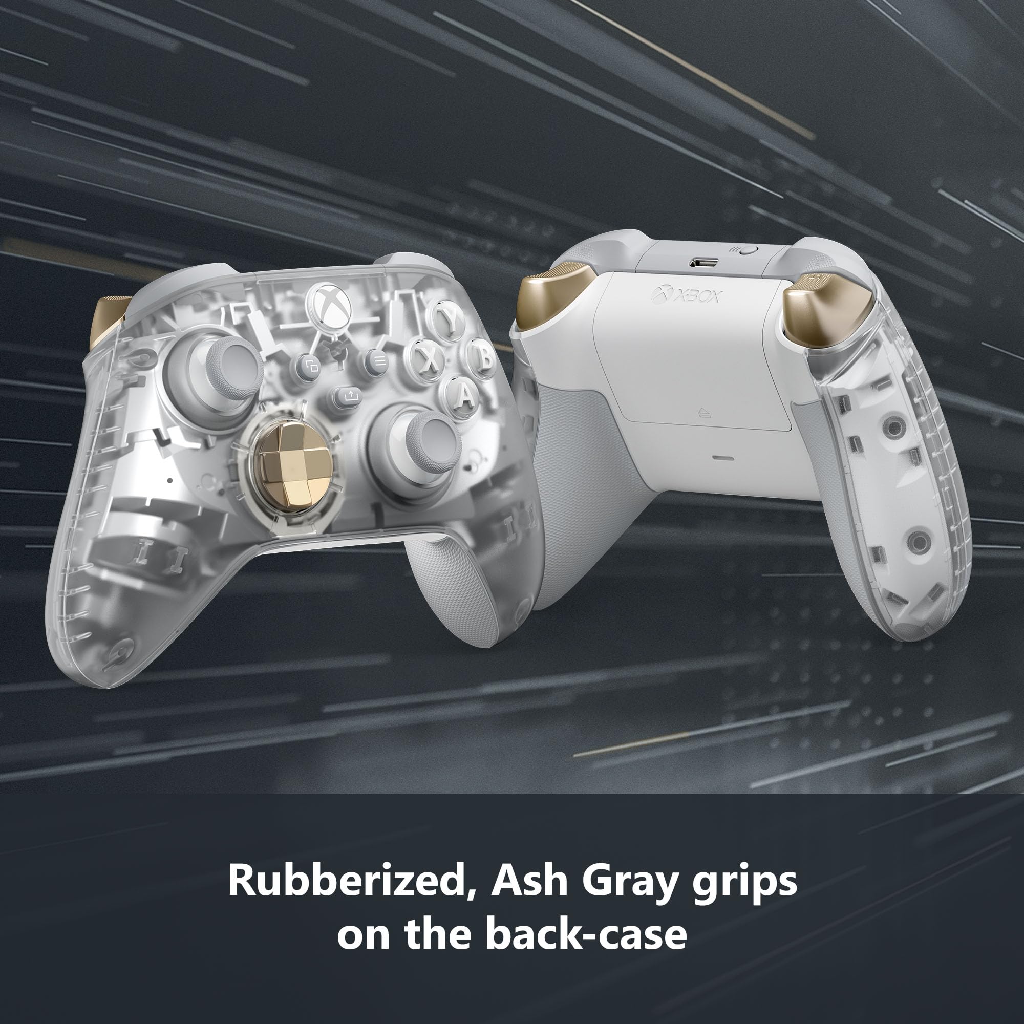 Xbox Ghost Cipher Series Wireless Gaming Controller for Xbox Series X|S, Xbox One, Windows PC, Android, iOS - Ultimate Gaming Experience for Home and On-the-Go