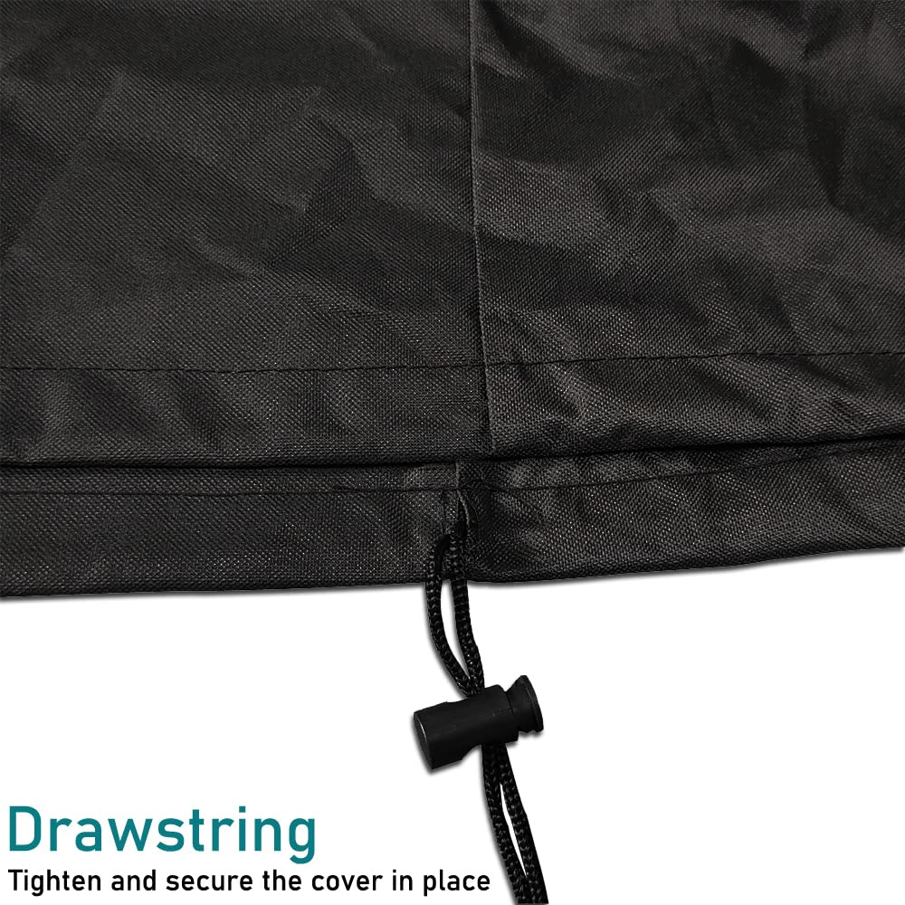 Heavy Duty 600D Waterproof Outdoor Patio Heater Cover - Weather Resistant Gas Heater Protection with Zipper (33