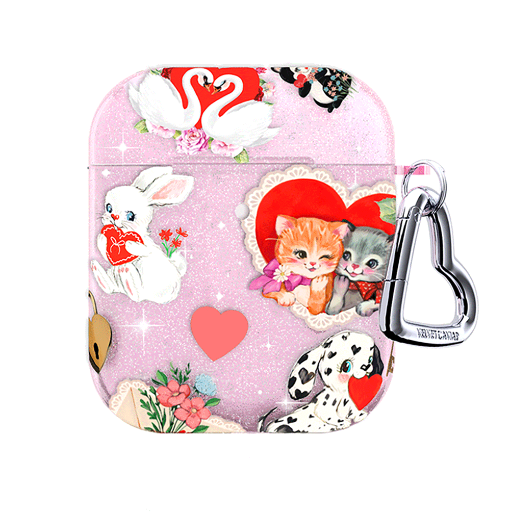 Sparkling Love Letter Glitter AirPod Case - Cute & Stylish Protective Cover for AirPods 1/2/3 & Pro - Perfect Gift for Valentine's Day, Anniversary & Romantic Occasions