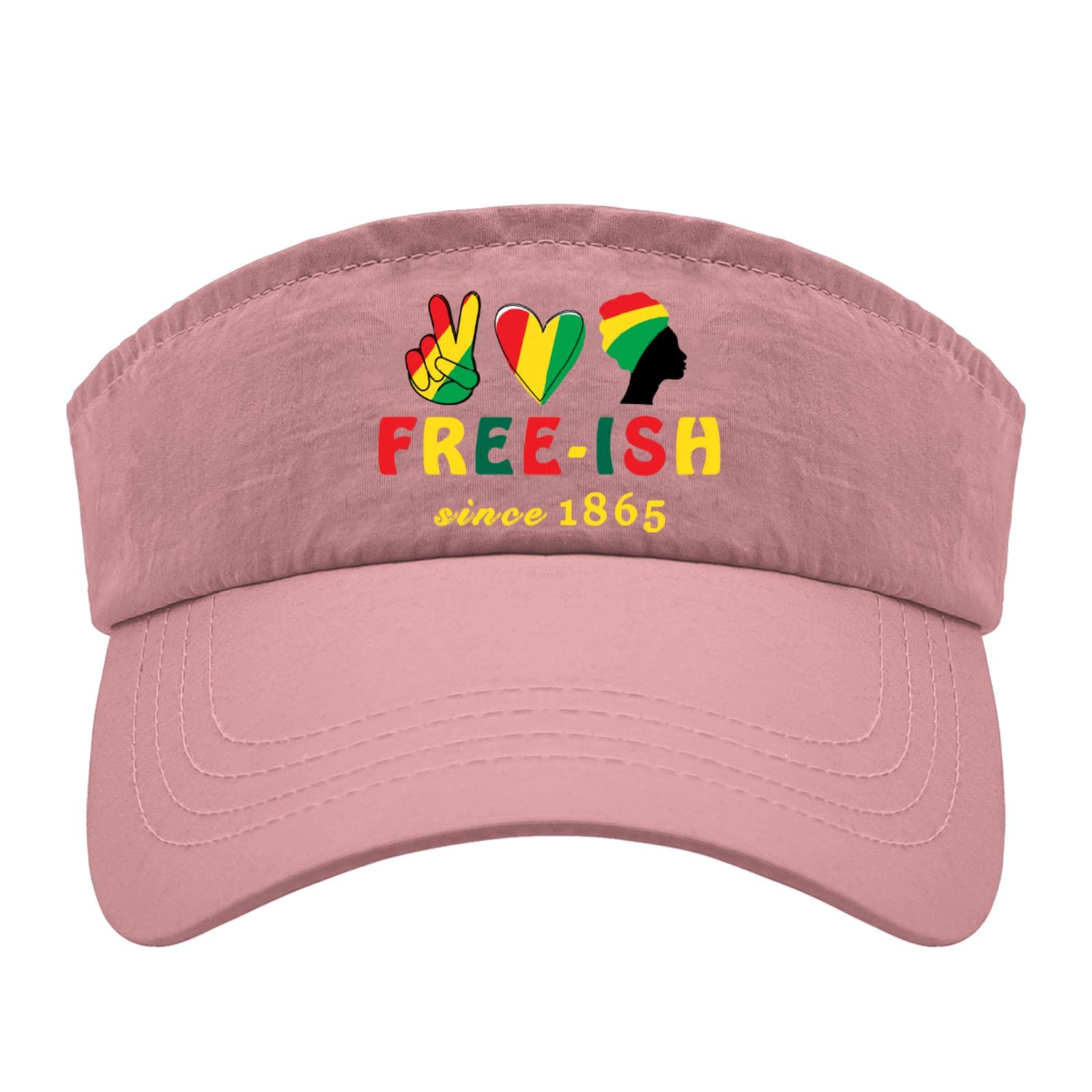 Juneteenth Independence Day Sun Visor Hat for Adults - Trendy Golf & Beach Cap for Outdoor Sports, Summer Vacations, and Patriotic Celebrations