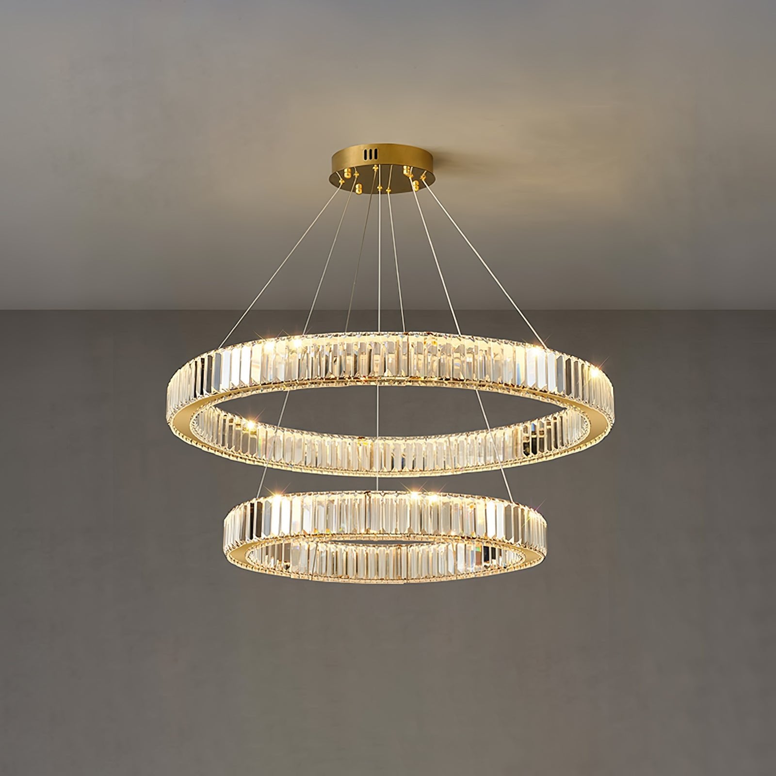 Bertolda Crystal Chandeliers - Elegant Modern Ceiling Light Fixtures for Dining Room, Living Room & Bedroom | Perfect for Home Decor & Luxury Interior Design