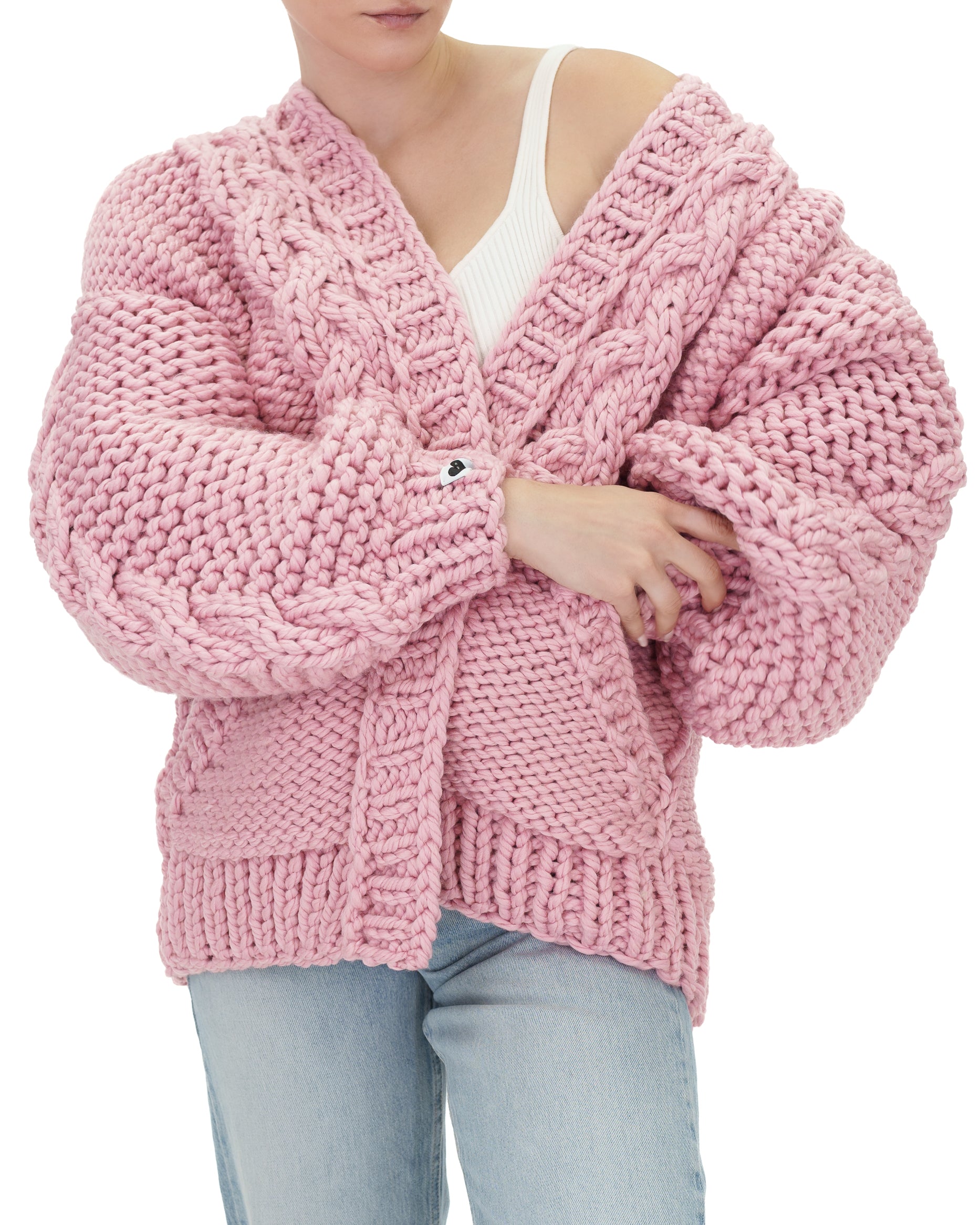 Stylish Braided Pocket Cardigan for Women - Soft Knit Open Front Sweater | Perfect for Fall, Winter & Layering Outfits