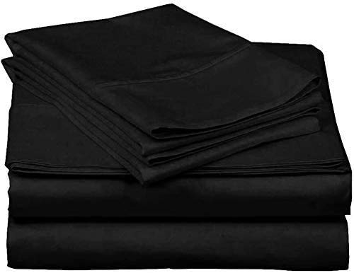 800 TC Egyptian Cotton Bed Sheets Set - 4 Piece Soft & Washable for 15