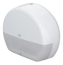 Tork 871800 White Wipes Dispenser - Wall Mounted Paper Towel Holder for Kitchen, Bathroom & Office Use
